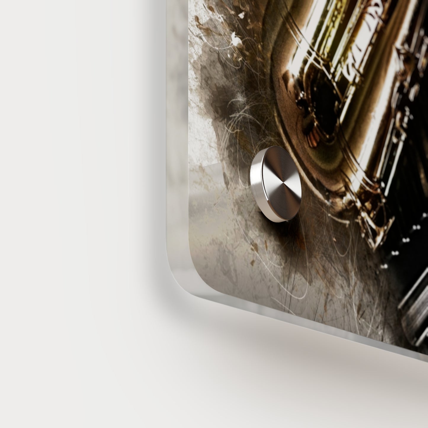 Inspirational Acrylic Wall Art Panel - "Music Feeds the Soul"