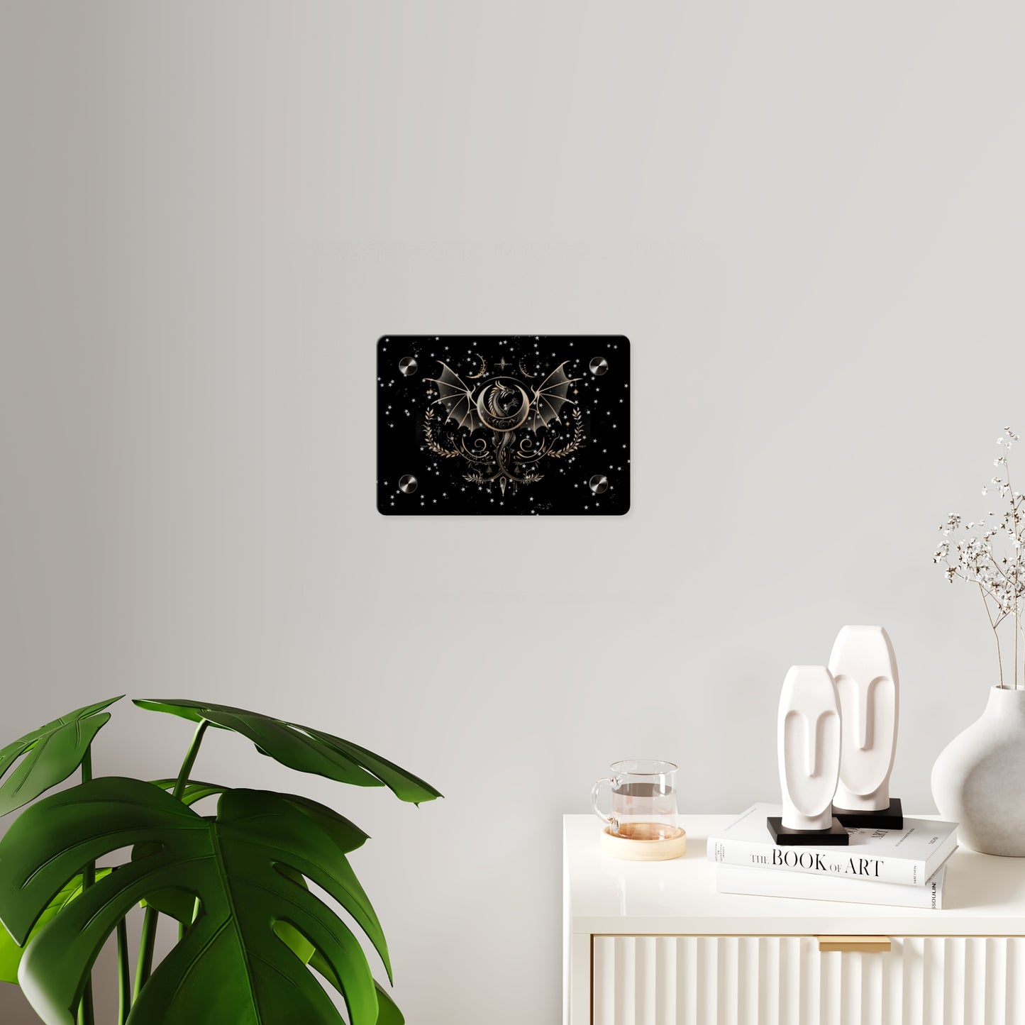 Mystical Dragon Acrylic Wall Art Panels - Celestial Decor for Fantasy Lovers