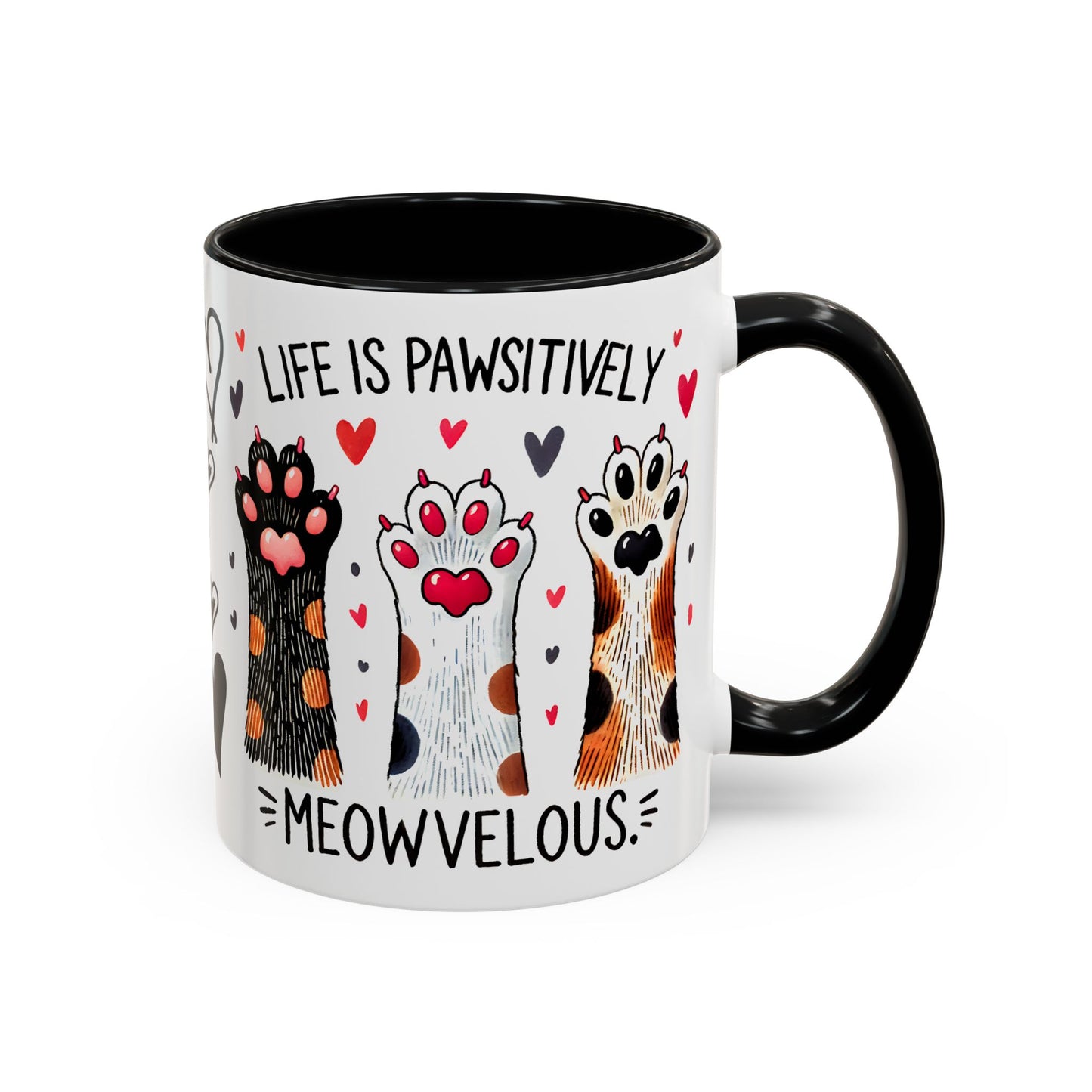 Coffee Mug - Humorous Stylish Cat Saying Mug, Gift Mug for Cat Lovers, Animal Lover Gift Idea, Housewarming Gift