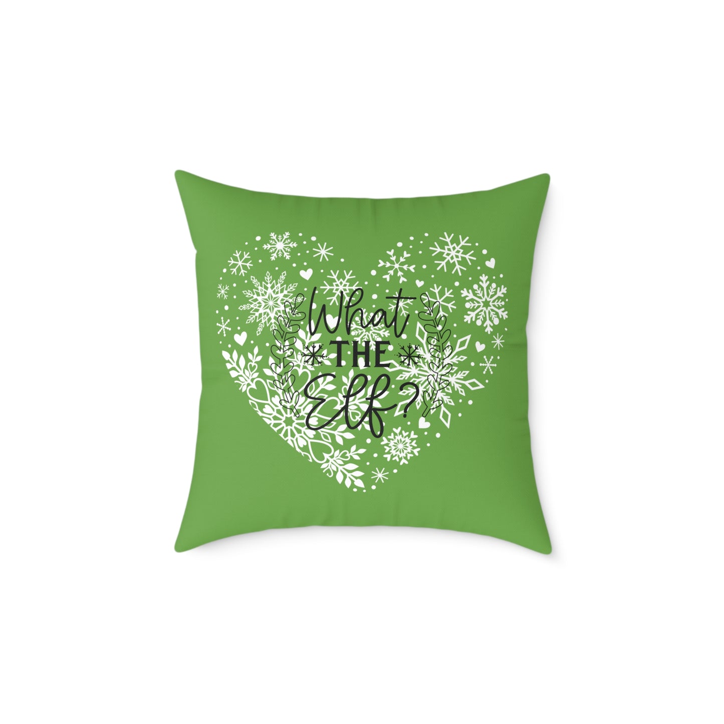 Holiday Humor Square Poly Canvas Pillow, Beautiful Two-Sided Holiday Decor, Holiday Accent for Home or Office, Accent for Any Room