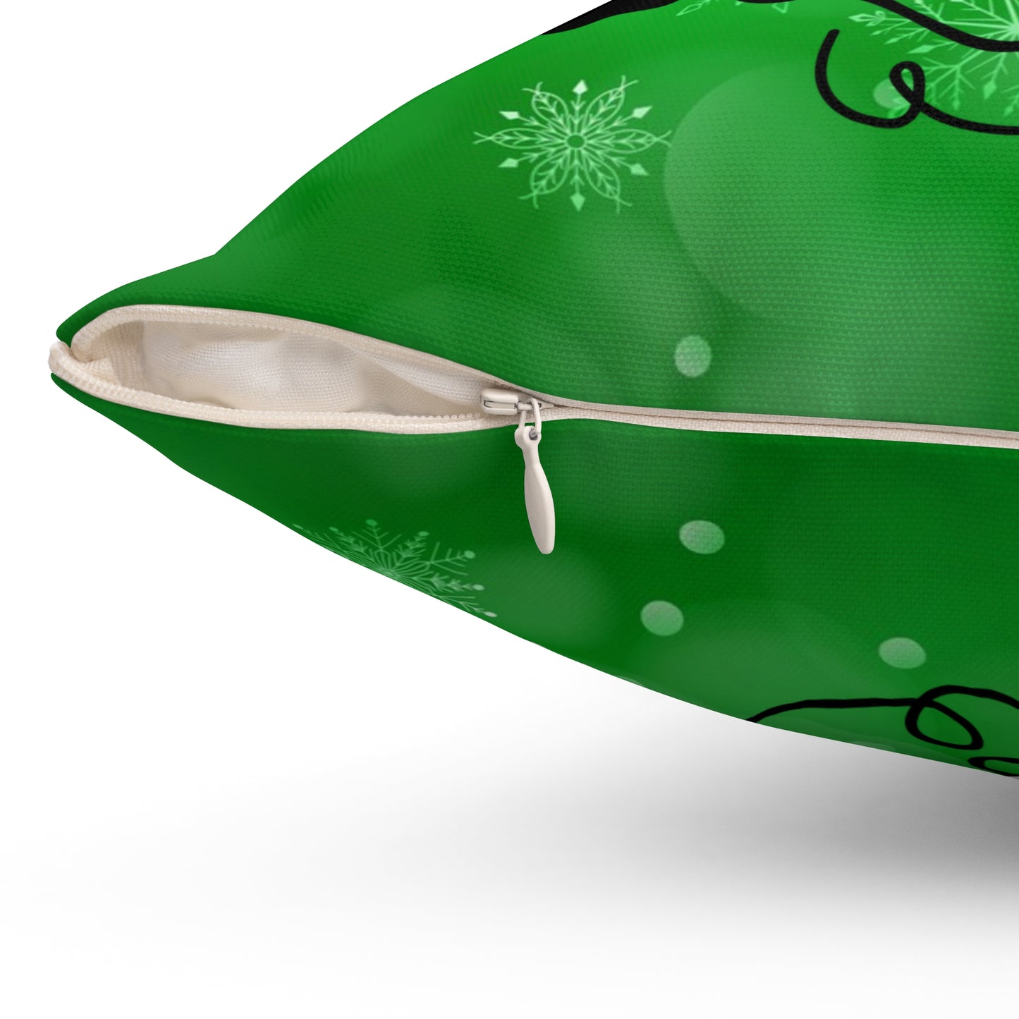 Pet Dog Holiday Theme Spun Polyester Square Pillow, Pet Dog Holiday Quote, Animal Lovers, Pet Lover's Holiday Decor, Beautiful Accent for Home or Office