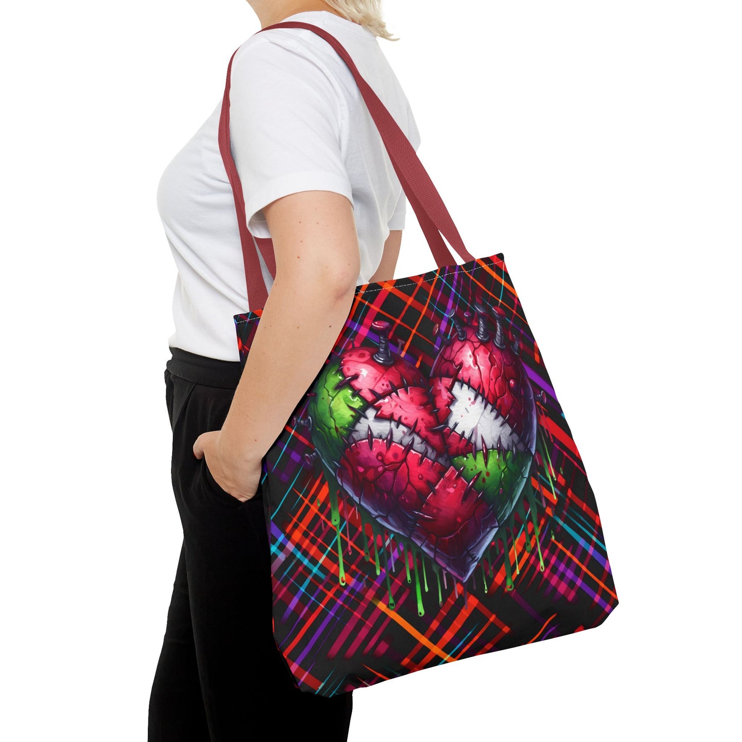 Fashionable Halloween Theme Tote Bag (AOP), Fun Stylish for Everyday or Occasion, Perfect for Halloween Lovers, Gift Idea for Anyone