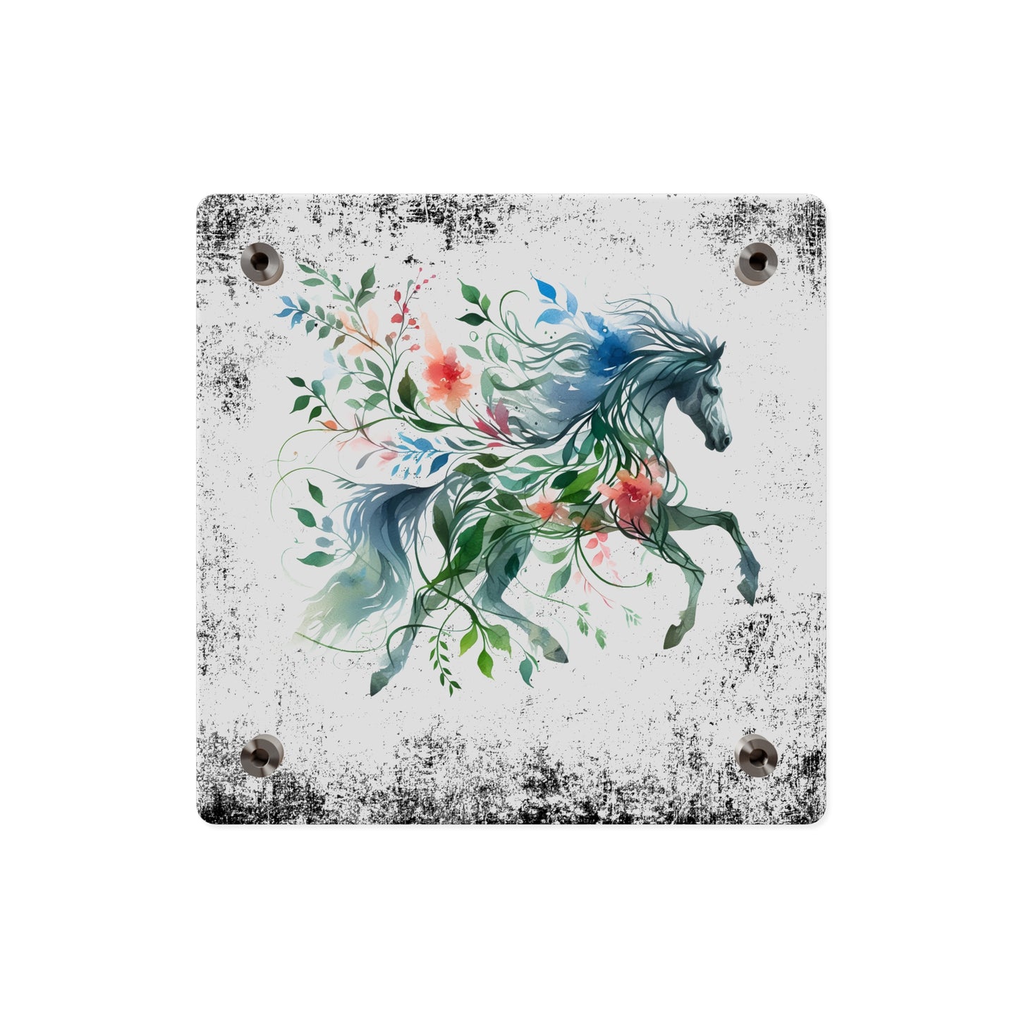 Whimsical Horse Acrylic Wall Art Panel – Nature-Inspired Home Decor