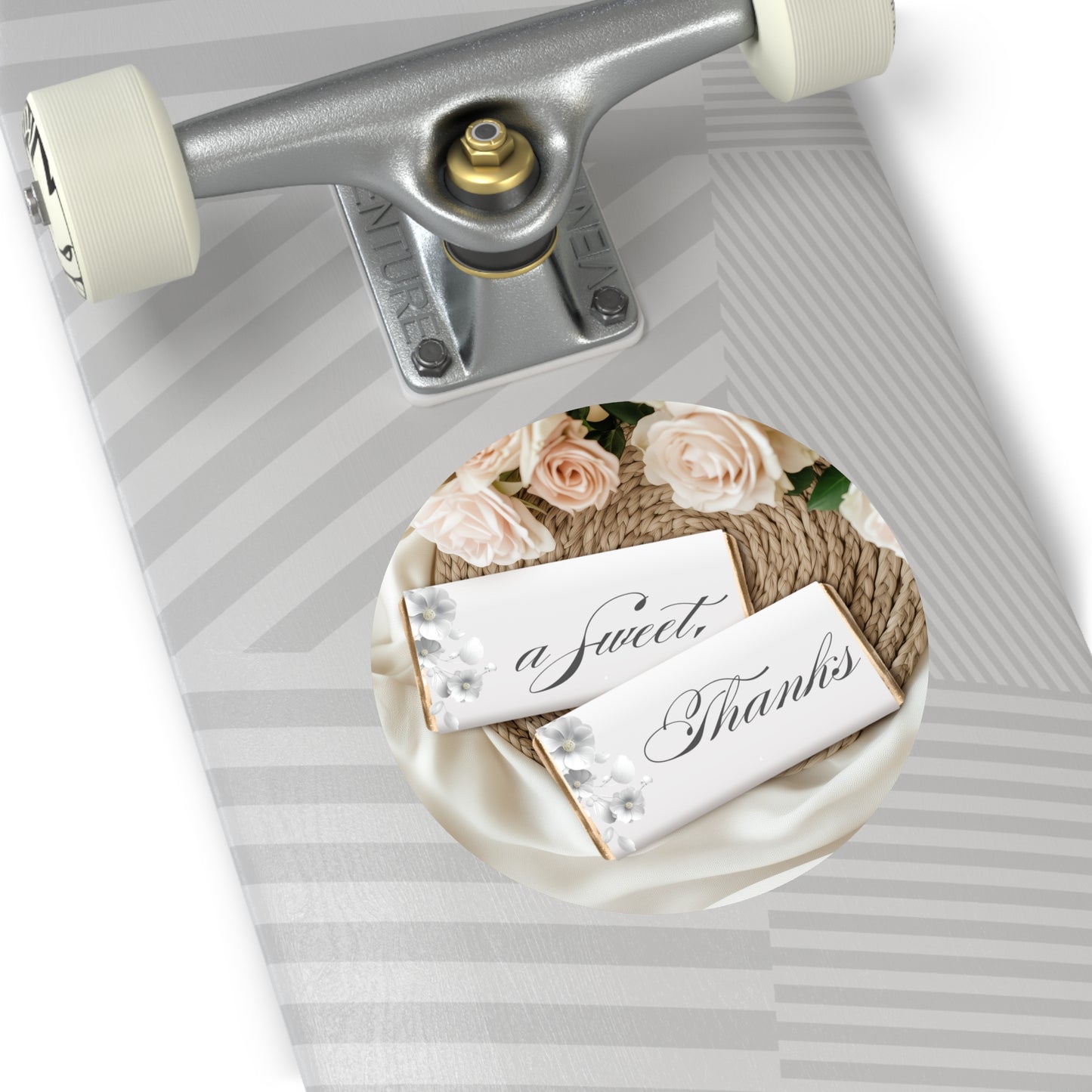 Elegant Floral Thank You Custom Vinyl Stickers | Wedding Favors, Bridal Party, DIY Decorations, Business Branding, Custom Gifts