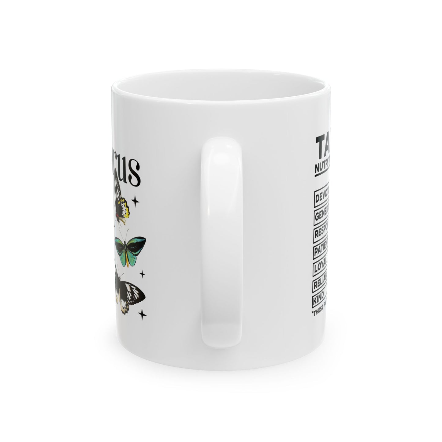 Taurus Zodiac Ceramic Mug - 11oz & 15oz - Astrology Gift for Taurus