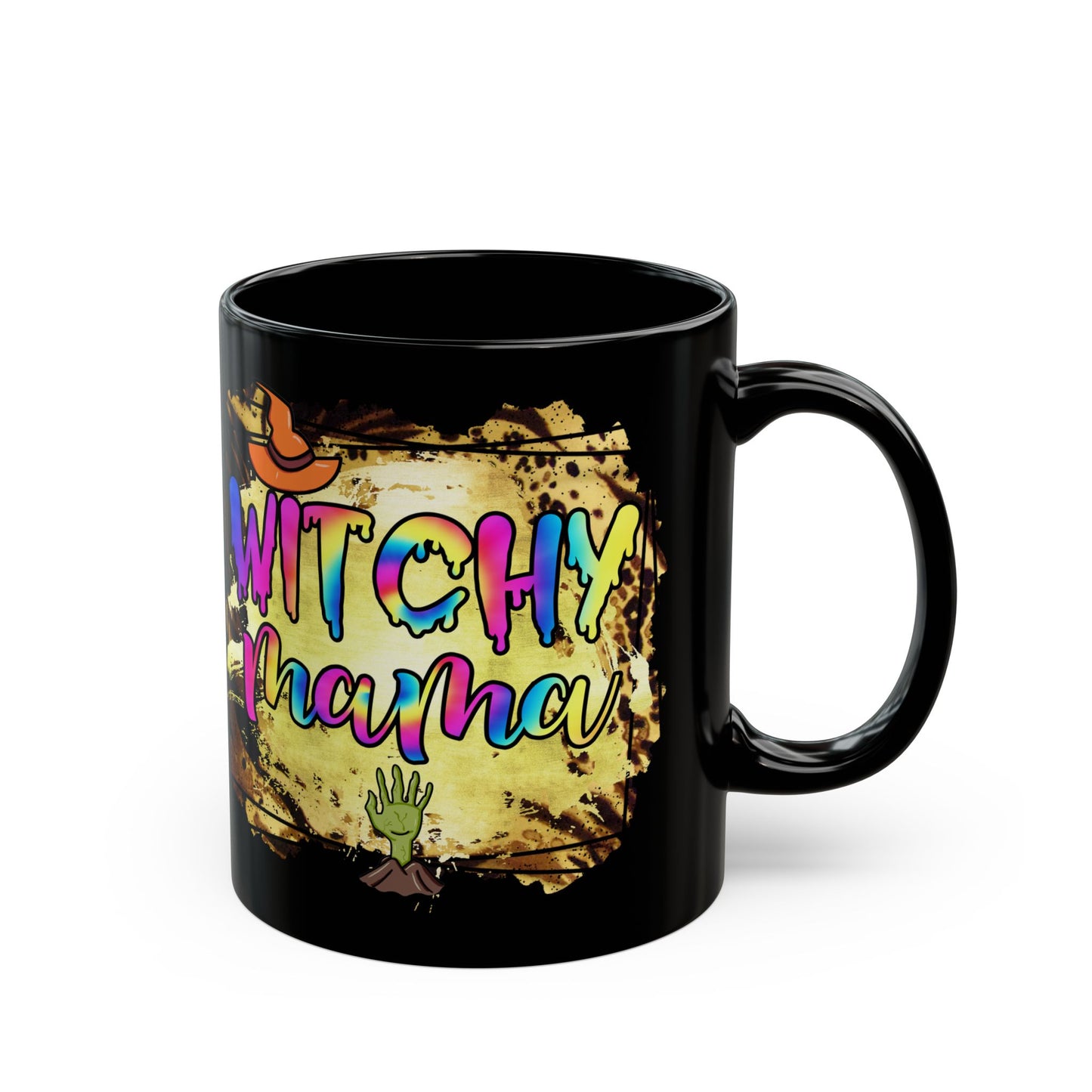 Witchy Mama Mug, Magical Coffee Cup for Moms, Halloween Gift, Boho Style Drinkware, Fun Witchy Mug