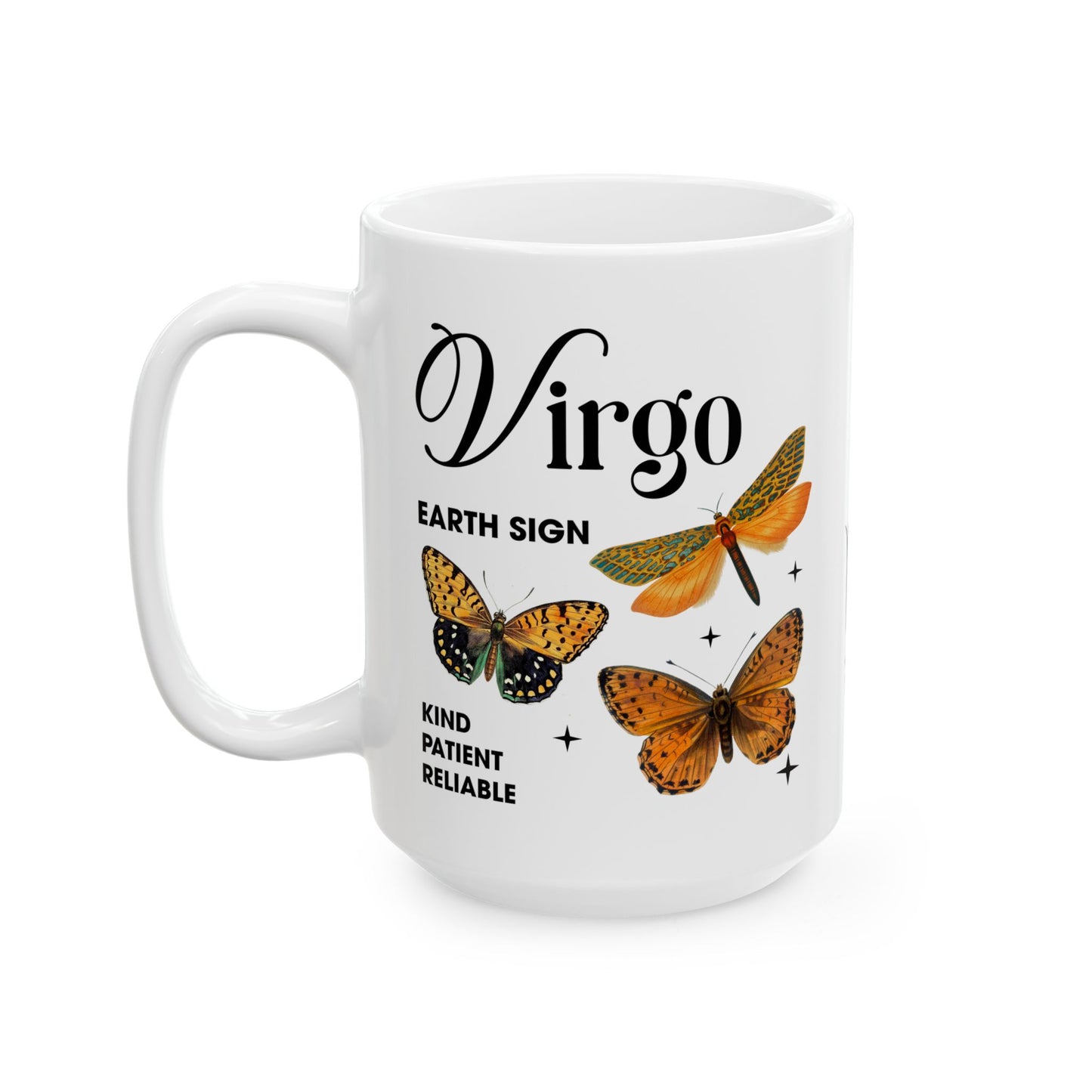 Personalized Virgo Zodiac Ceramic Mug - 11oz & 15oz