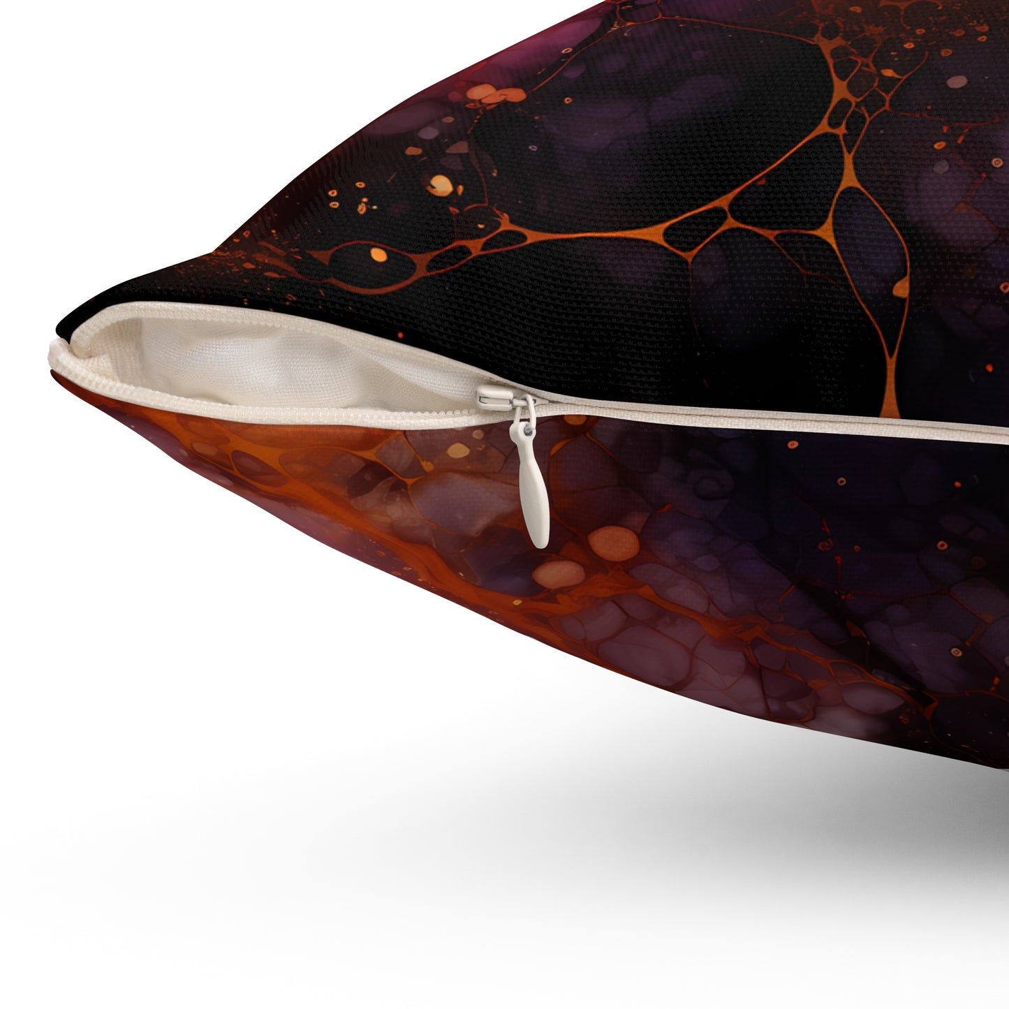 Stylish Spun Polyester Square Pillow, Beautiful Decorative Pillow for Everyday, Festive for Halloween, Stylish for Home or Office for Any Room