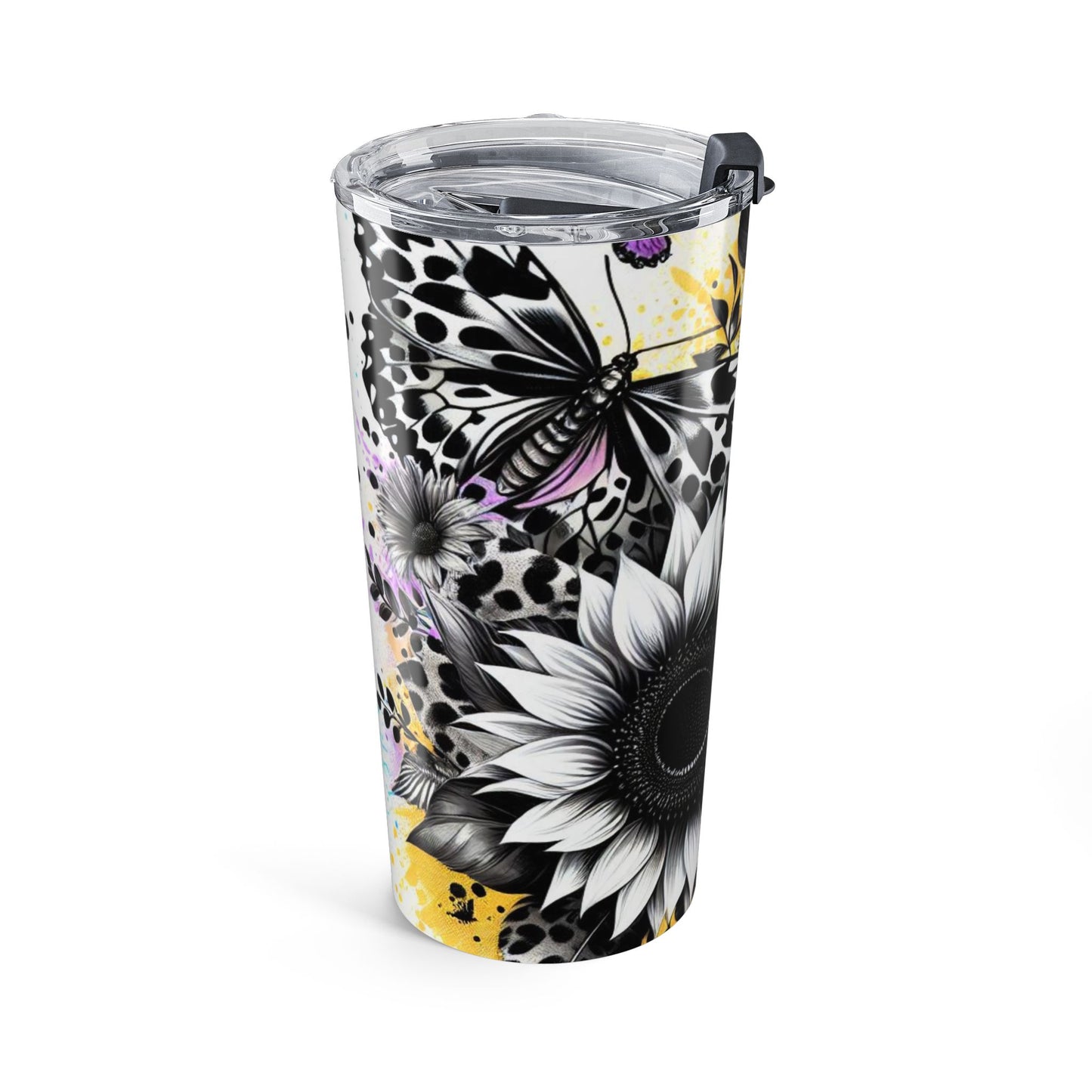 Colorful Floral Tumbler 20oz - Stylish Nature Lover Gift
