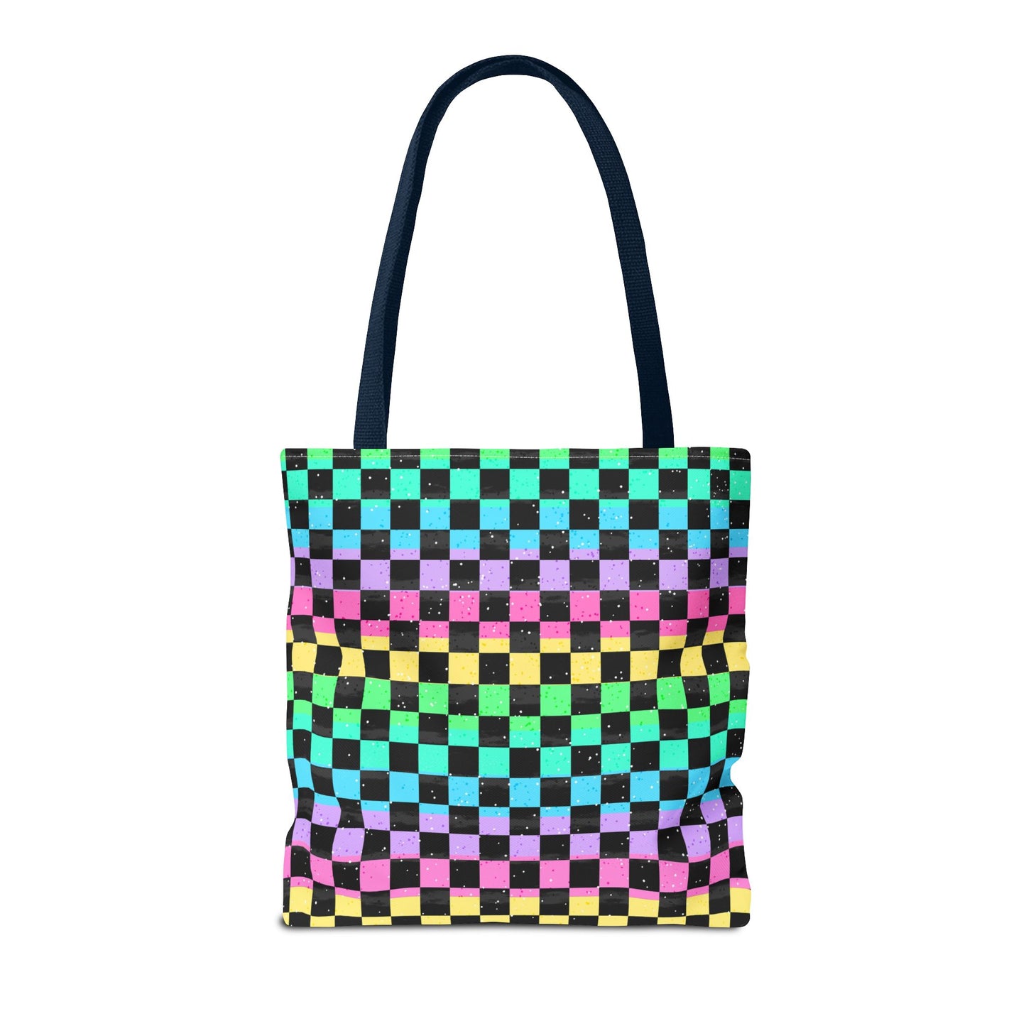 Colorful Checkerboard Tote Bag - Vibrant Reusable Shopping Bag, Eco-Friendly Gift, Summer Beach Accessory, Fashionable Everyday Tote