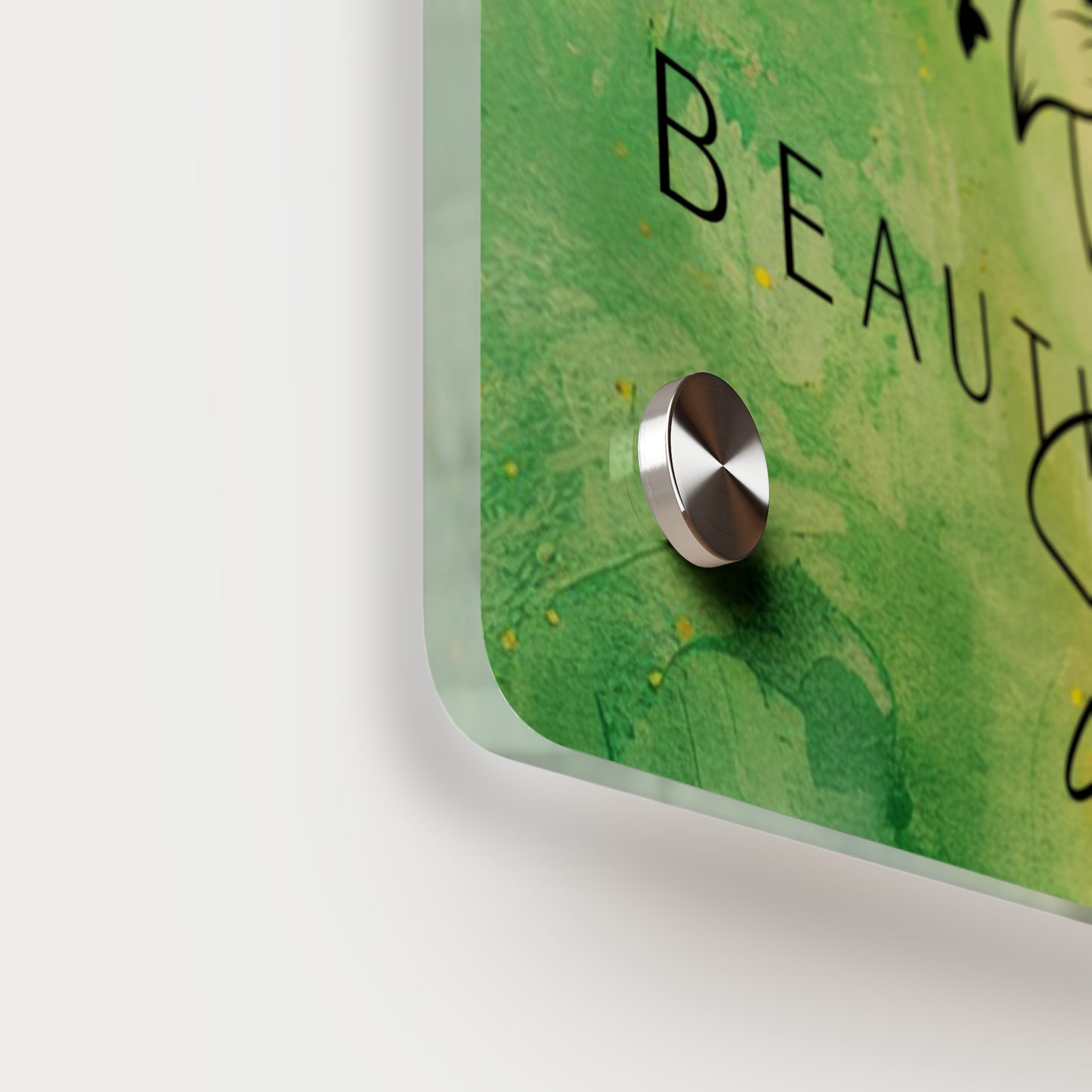 Beautiful Soul Acrylic Wall Art Panel with Sunflower Design