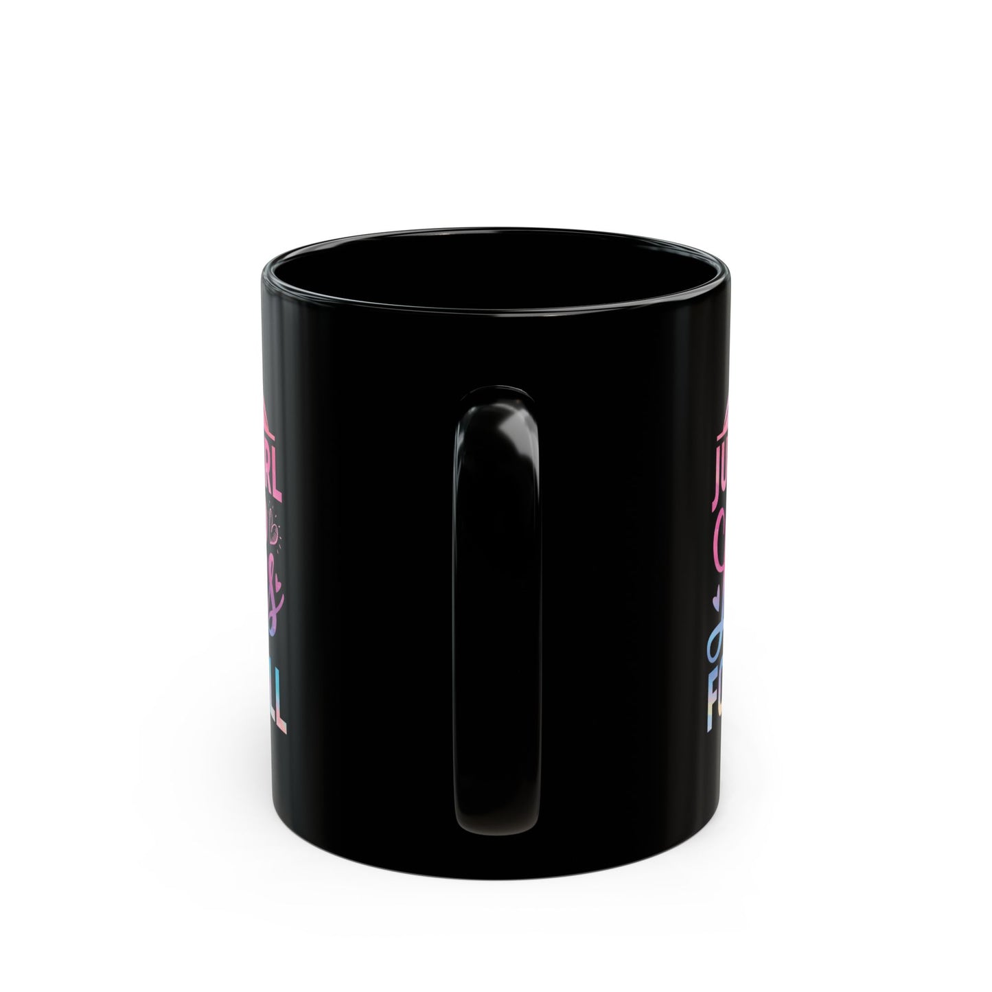 Football Theme for Her Black Mug (11oz, 15oz), Cute Football Quote, Hot Chocolate, Tea, Coffee Lovers, Football Lovers, Great Gift Idea for Any Occasion for Her