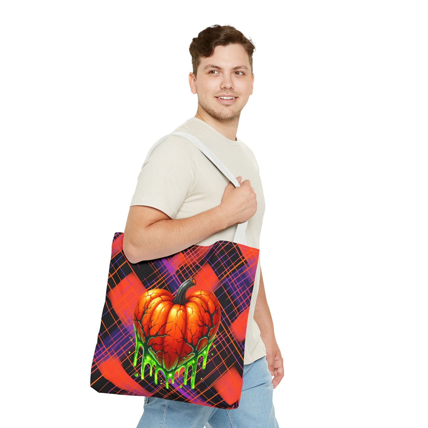Fashionable Halloween Theme Tote Bag (AOP), Stylish For Everyday, Perfect Tote Bag for Halloween Lovers,  For Anyone