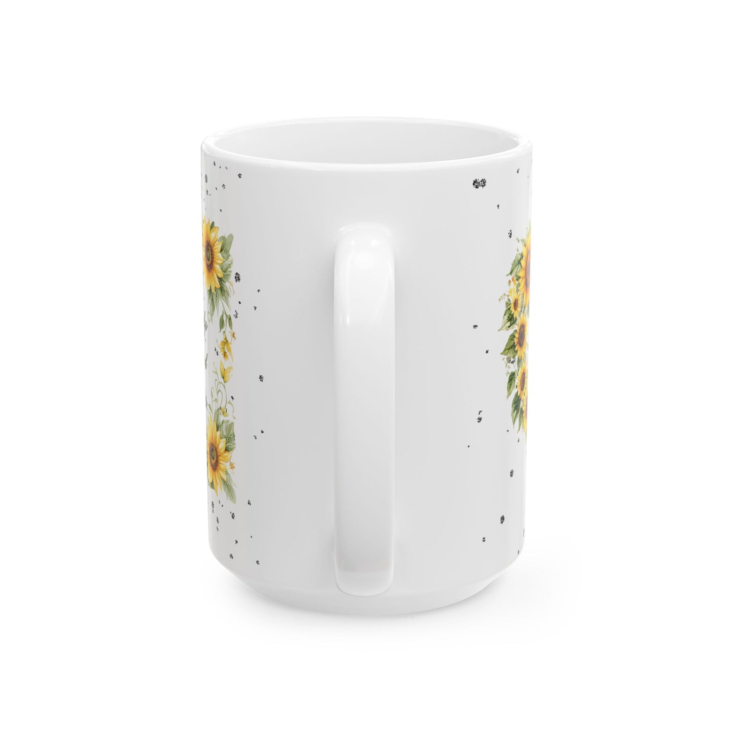 Sunflower Mom Ceramic Coffee Mug - Inspirational Mother's Day Gift Idea or Any Occasion (11oz, 15oz)