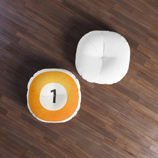 Billard Ball Tufted Floor Pillow - Pool Room Home Office Decor Housewarming Gift