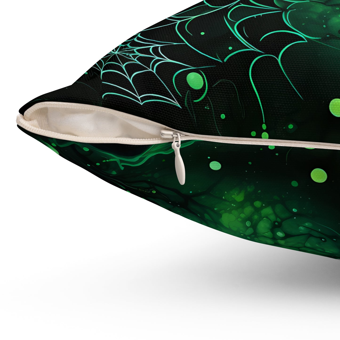 Halloween Theme Spun Polyester Square Pillow, Festive and Perfect Halloween Theme Decor for Home, Halloween Accent for Any Room