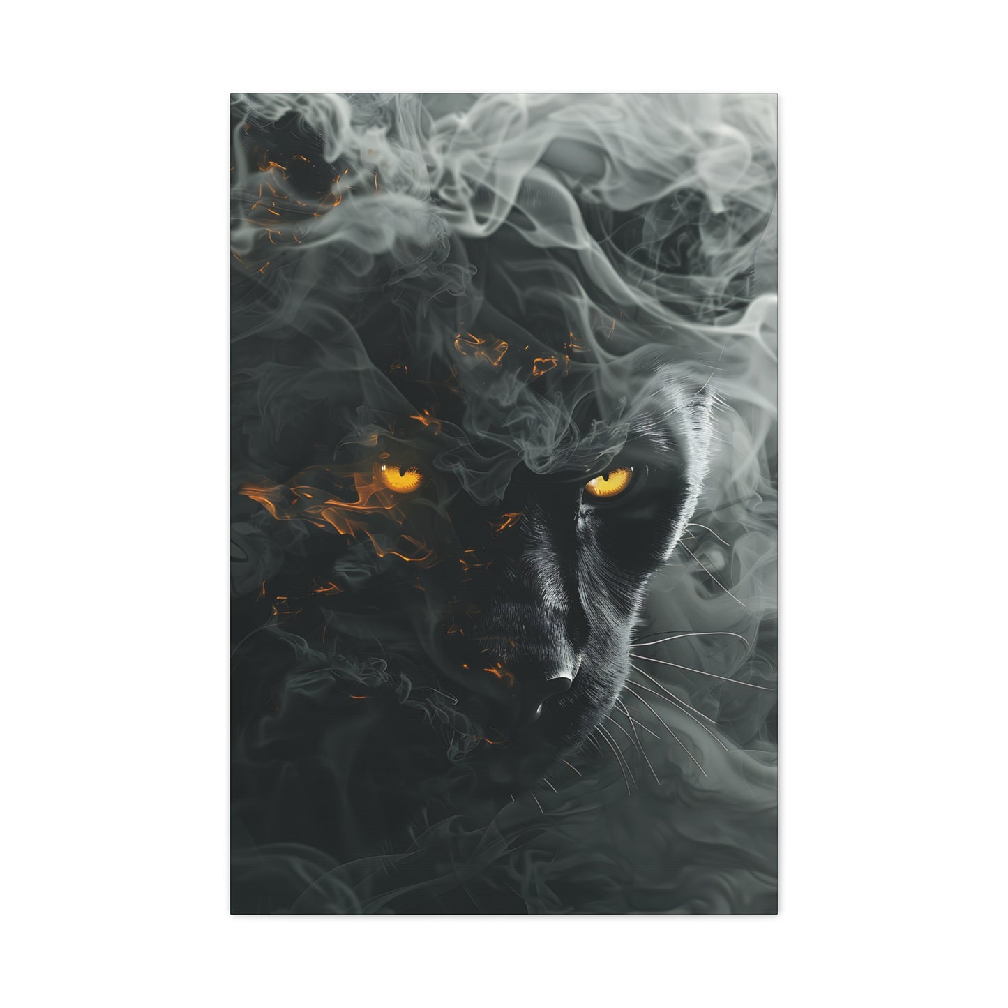 Mystical Panther Canvas Wall Art - 1.25" Stretched Wall Decor