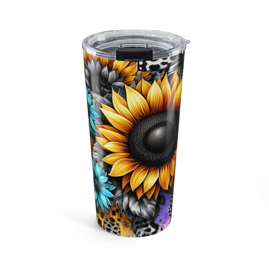 Vibrant Floral Tumbler 20oz - Stylish Travel Cup for Nature Lovers