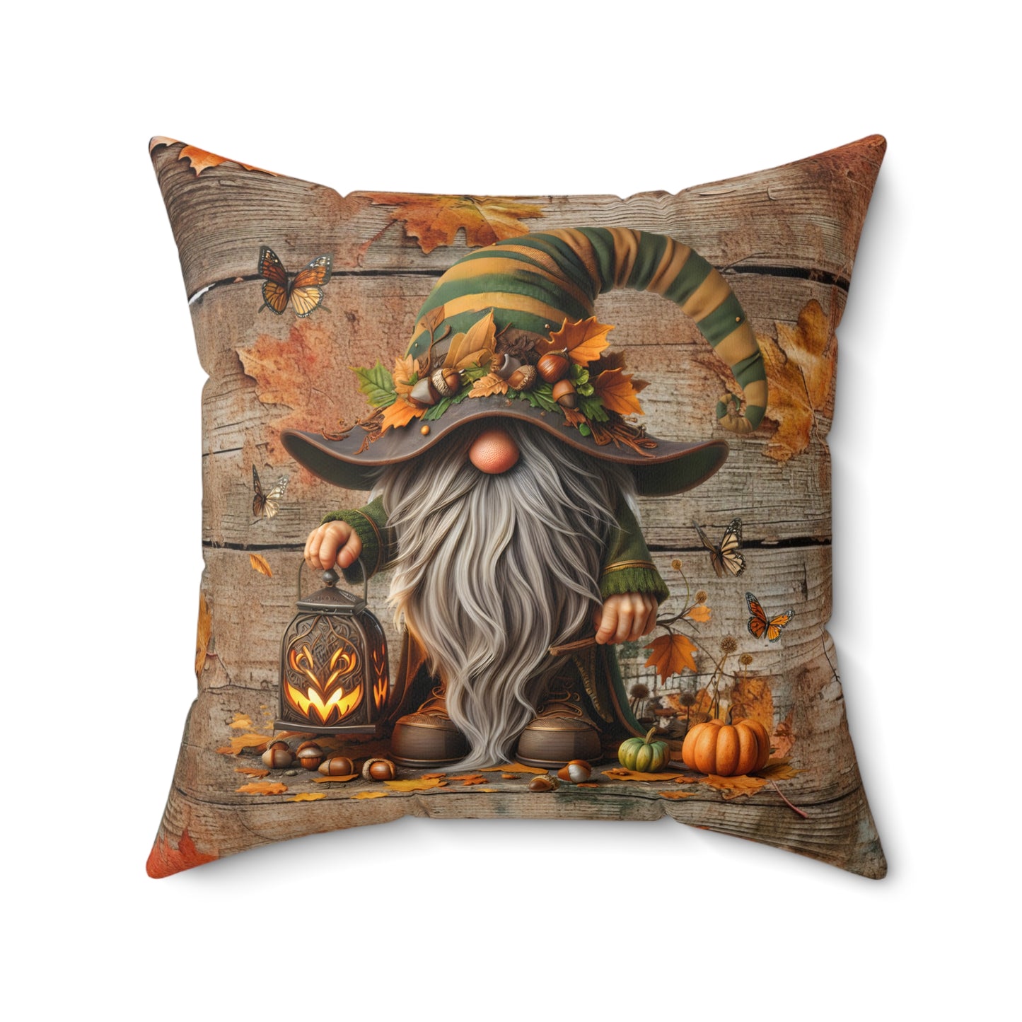 Autumn Gnome Pillow | Fall Decor, Cozy Home Accents, Seasonal Gift, Halloween Decor, Gnome Lover Gift