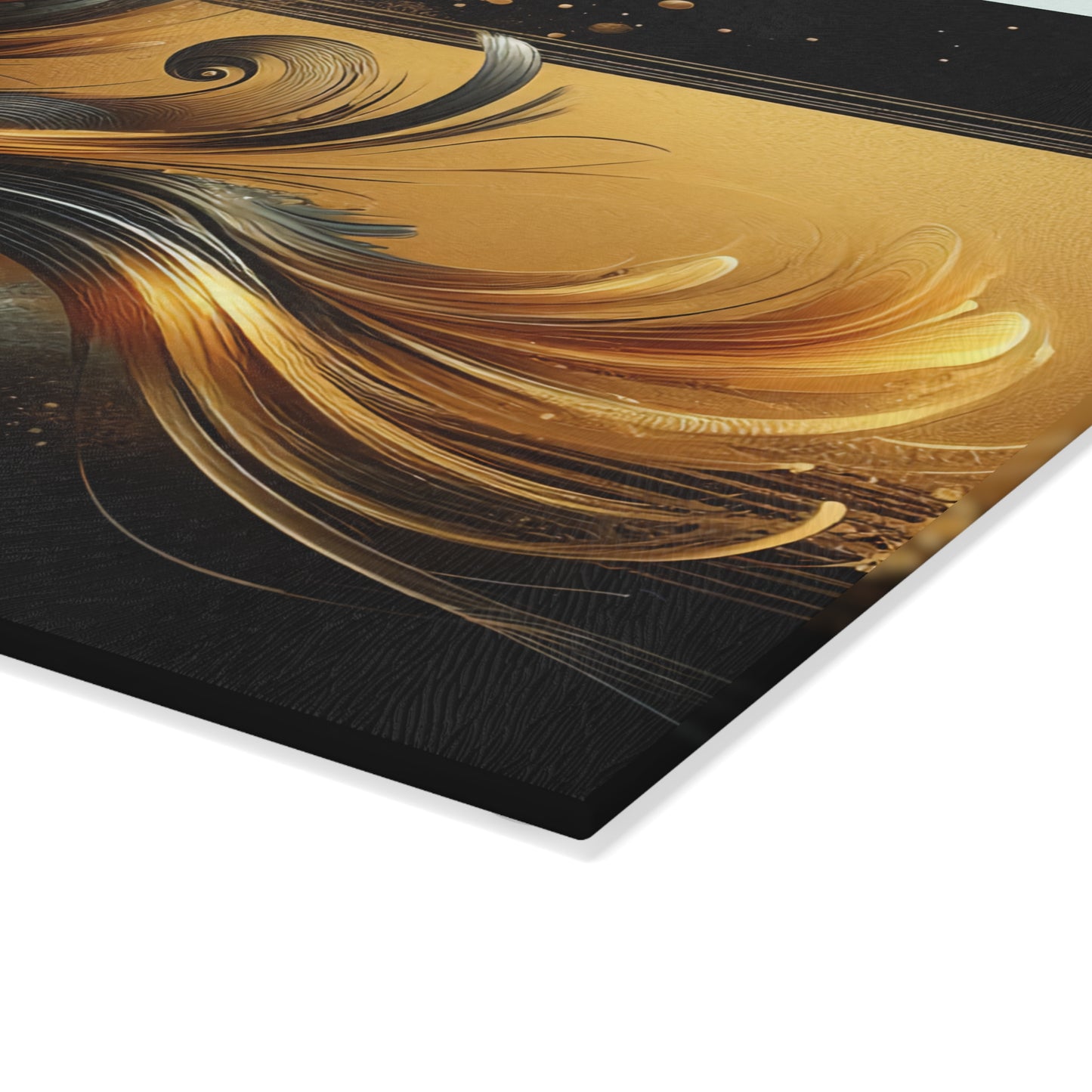 Artistic Sunflower Glass Cutting Board - Elegant Kitchen Decor for Home Chefs