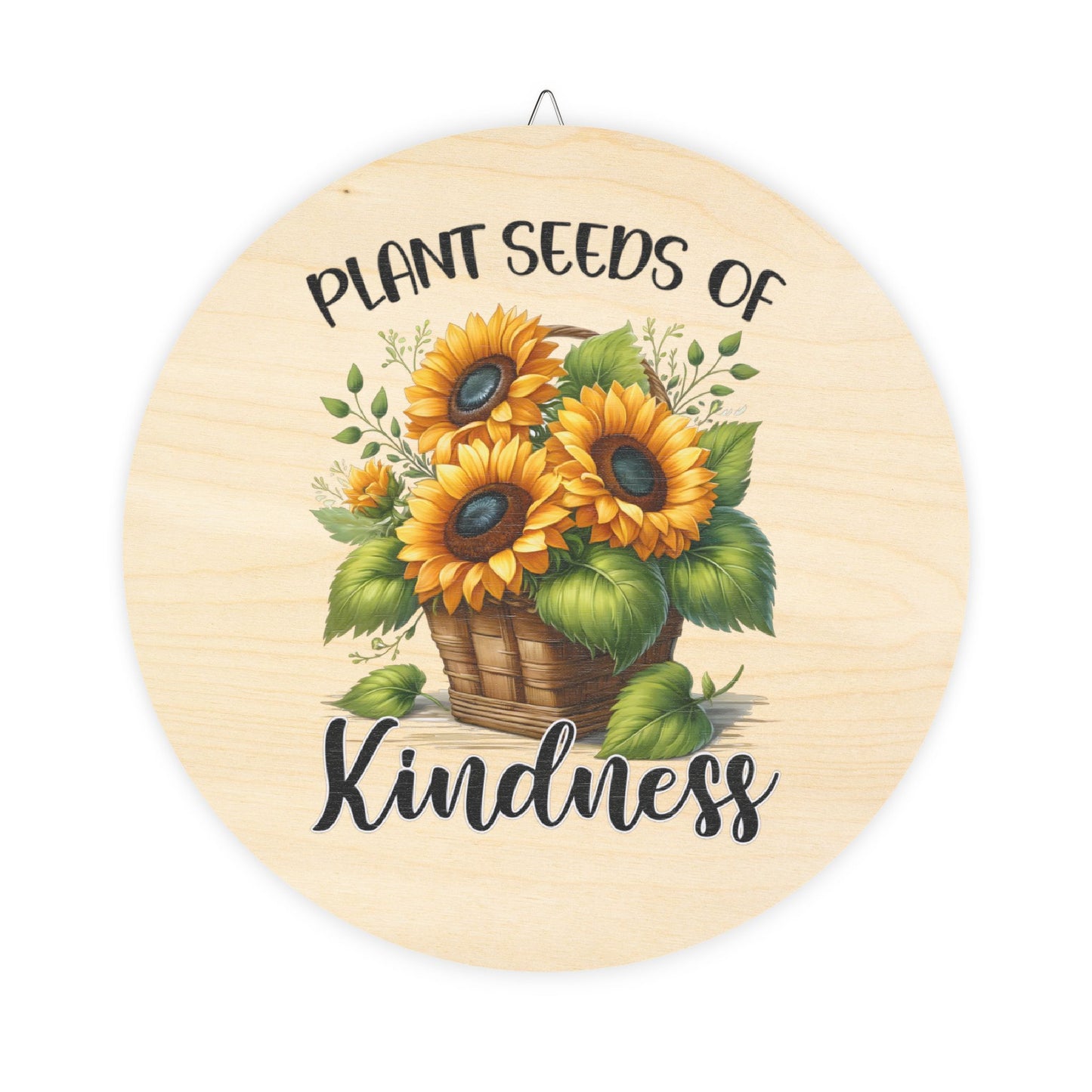 Country Rustic Charm Wood Sign - Sunflower Inspirational Home Office Decor Gift