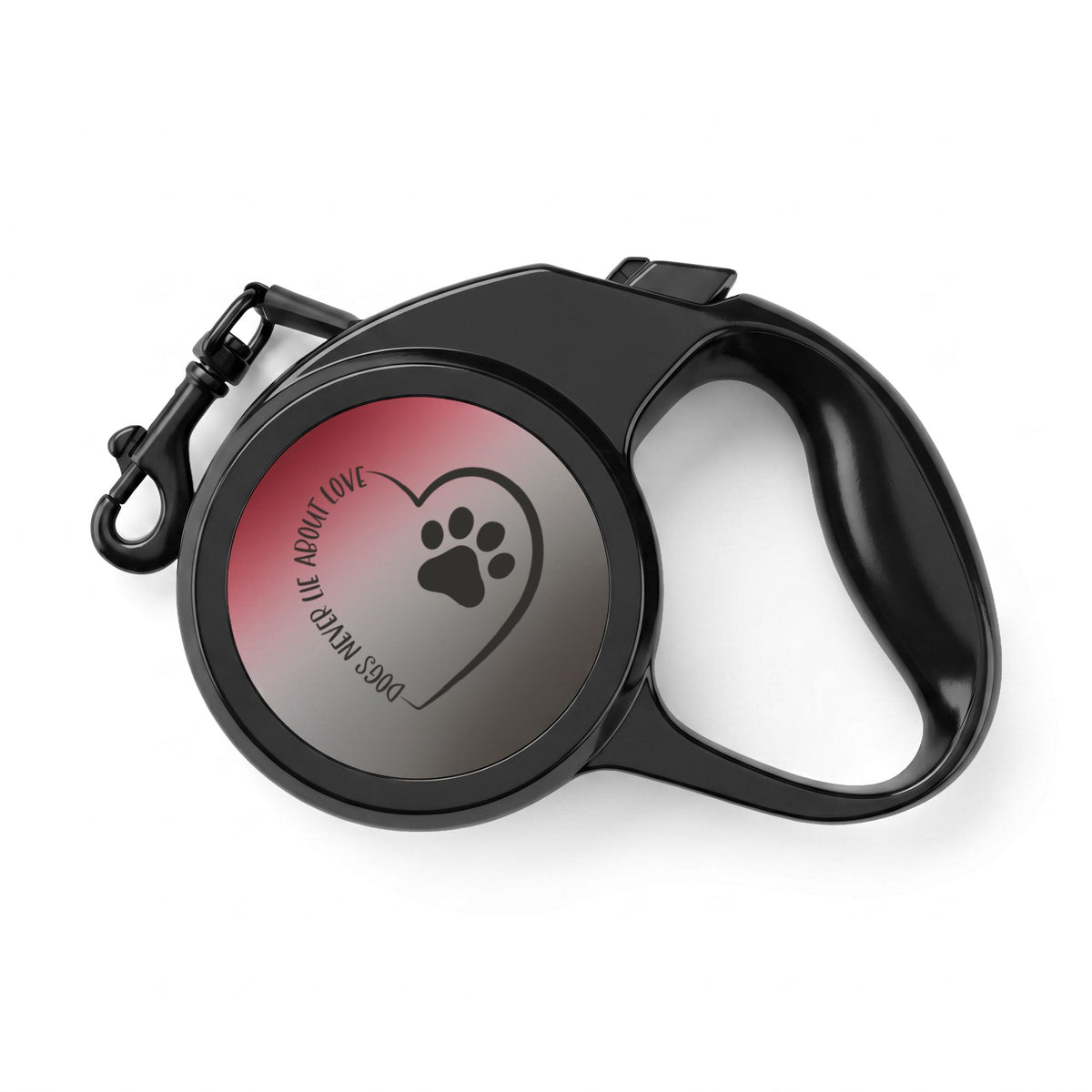 Retractable Pet Leash — Paw Heart Design, Hands-Free Comfort for Daily Dog Walks