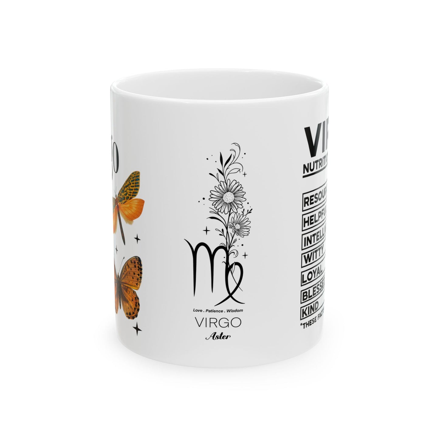 Personalized Virgo Zodiac Ceramic Mug - 11oz & 15oz