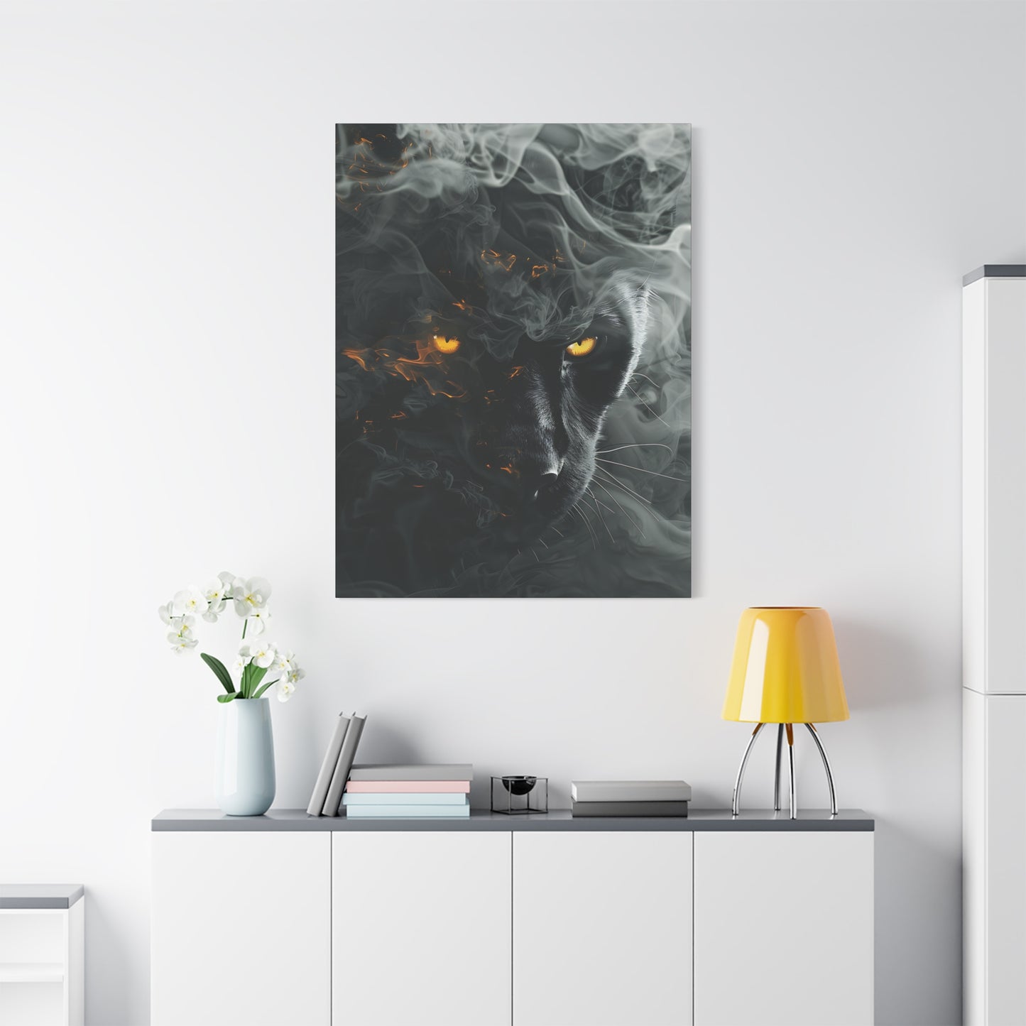 Mystical Panther Canvas Wall Art - 1.25" Stretched Wall Decor