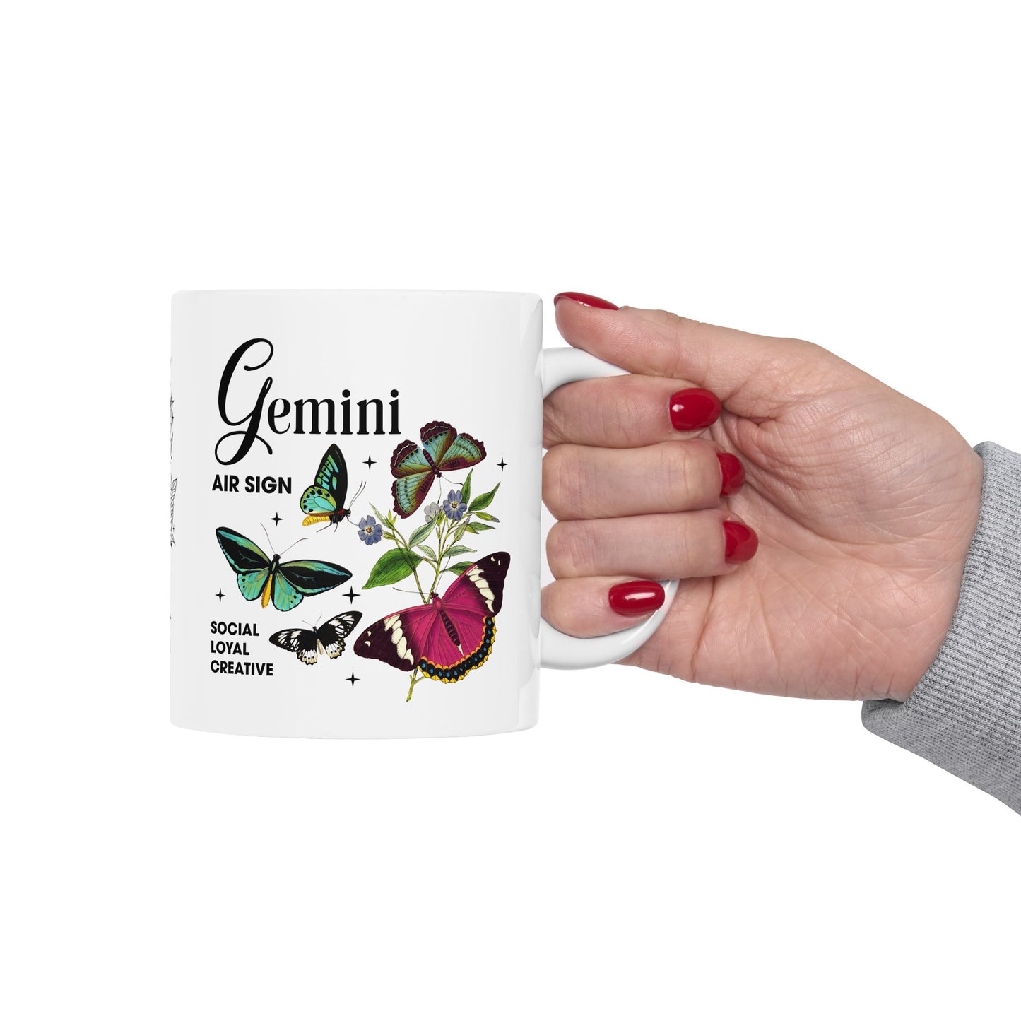 Gemini Zodiac Ceramic Mug – 11oz & 15oz – Astrology Gift for Star Sign Lovers