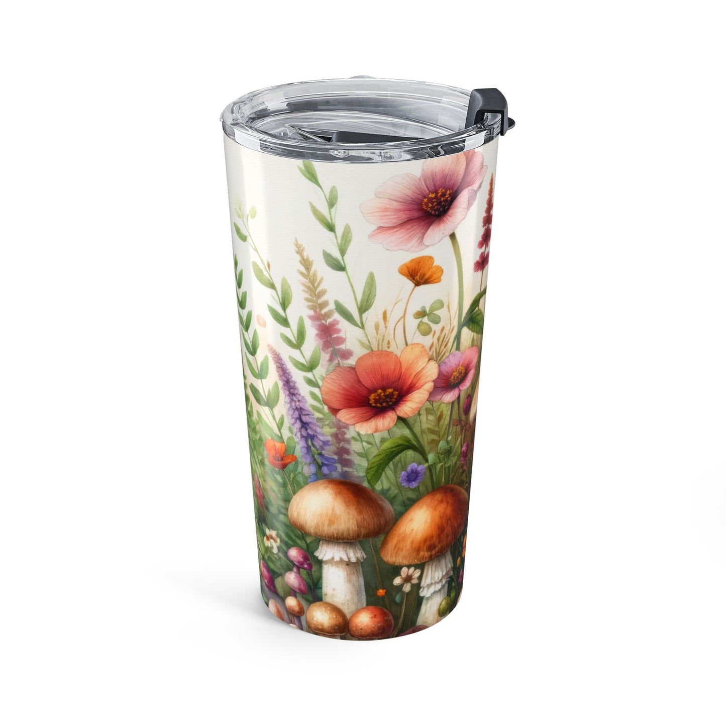 Mushroom Floral Tumbler 20oz - Gift for Beverage Lovers