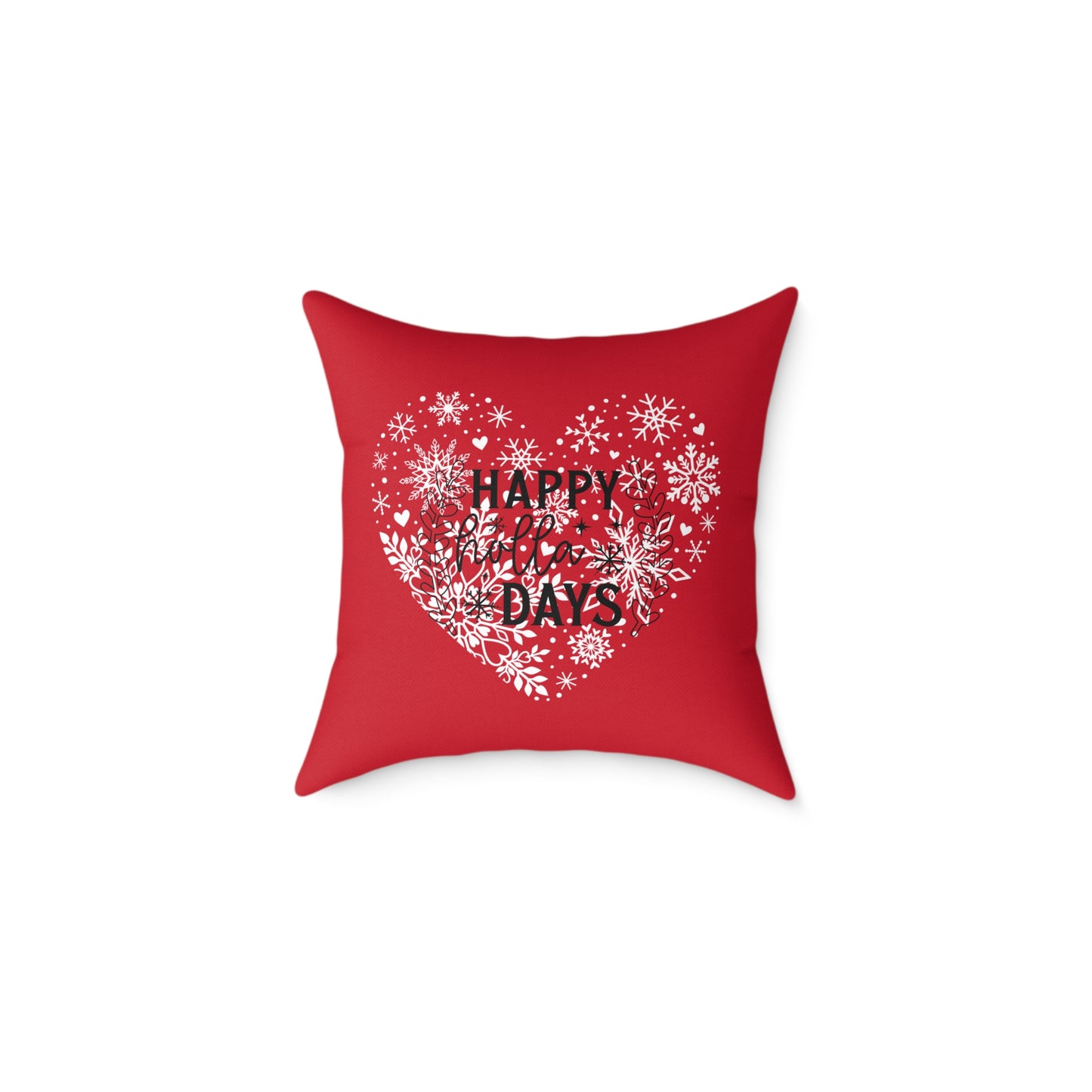 Holiday Humor Square Poly Canvas Pillow, Beautiful Two-Sided Holiday Decor Pillow for Home or Office, Accent for Any Room