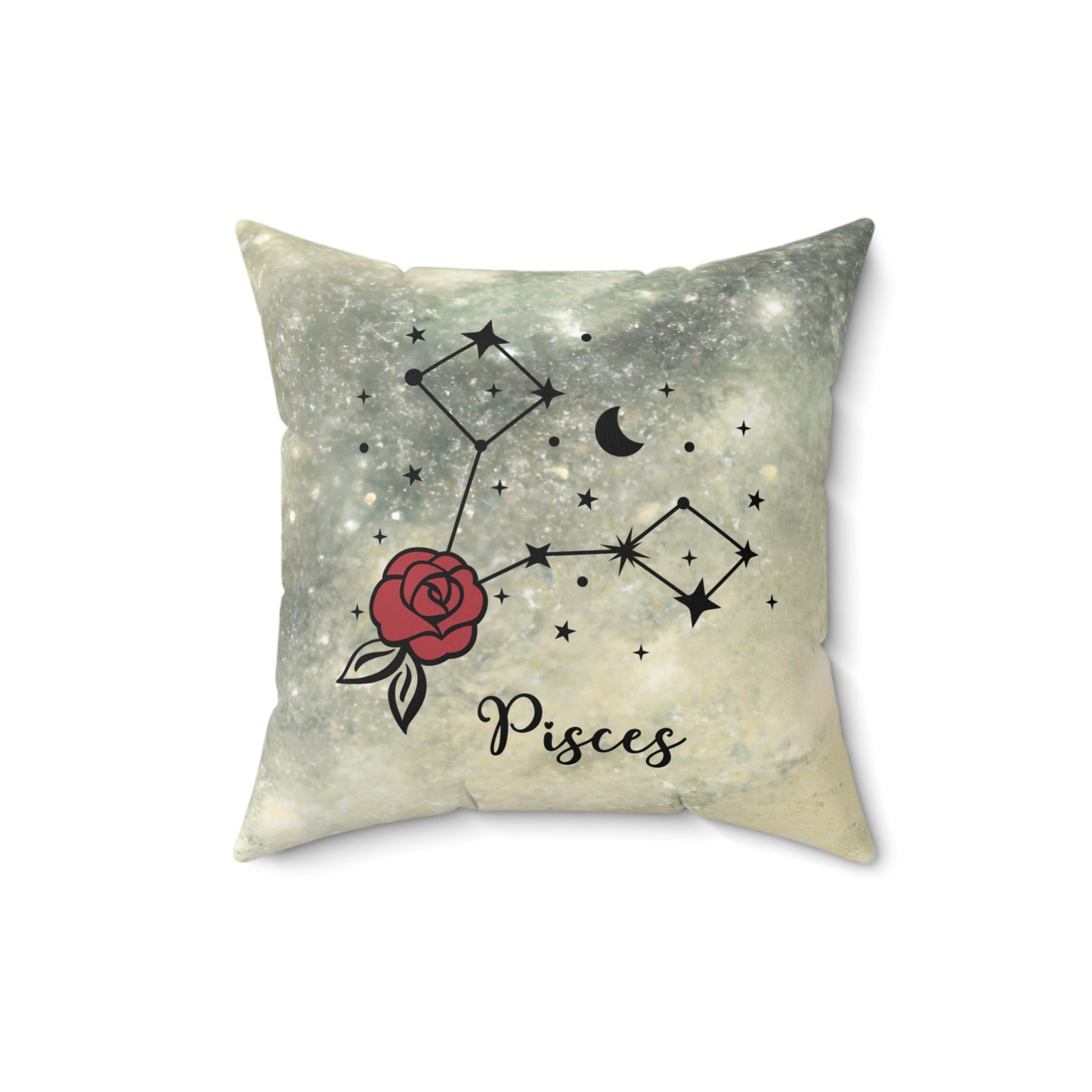 Pisces Zodiac Pillow, Astrology Decor, Constellation Cushion, Horoscope Gift, Celestial Home Accent