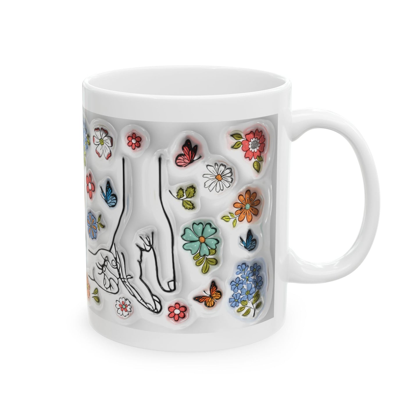 Floral Ceramic Mug for Mom - 11oz & 15oz