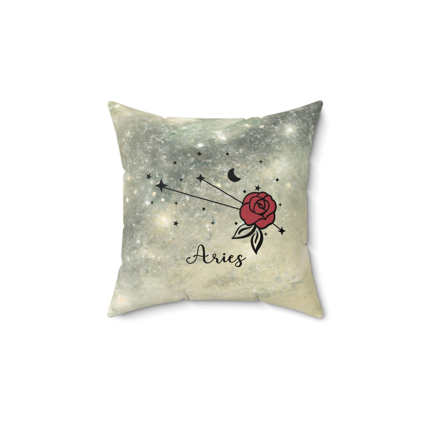 Celestial Theme Zodiac Aries Throw Pillow - Astrology Enthusiasts
