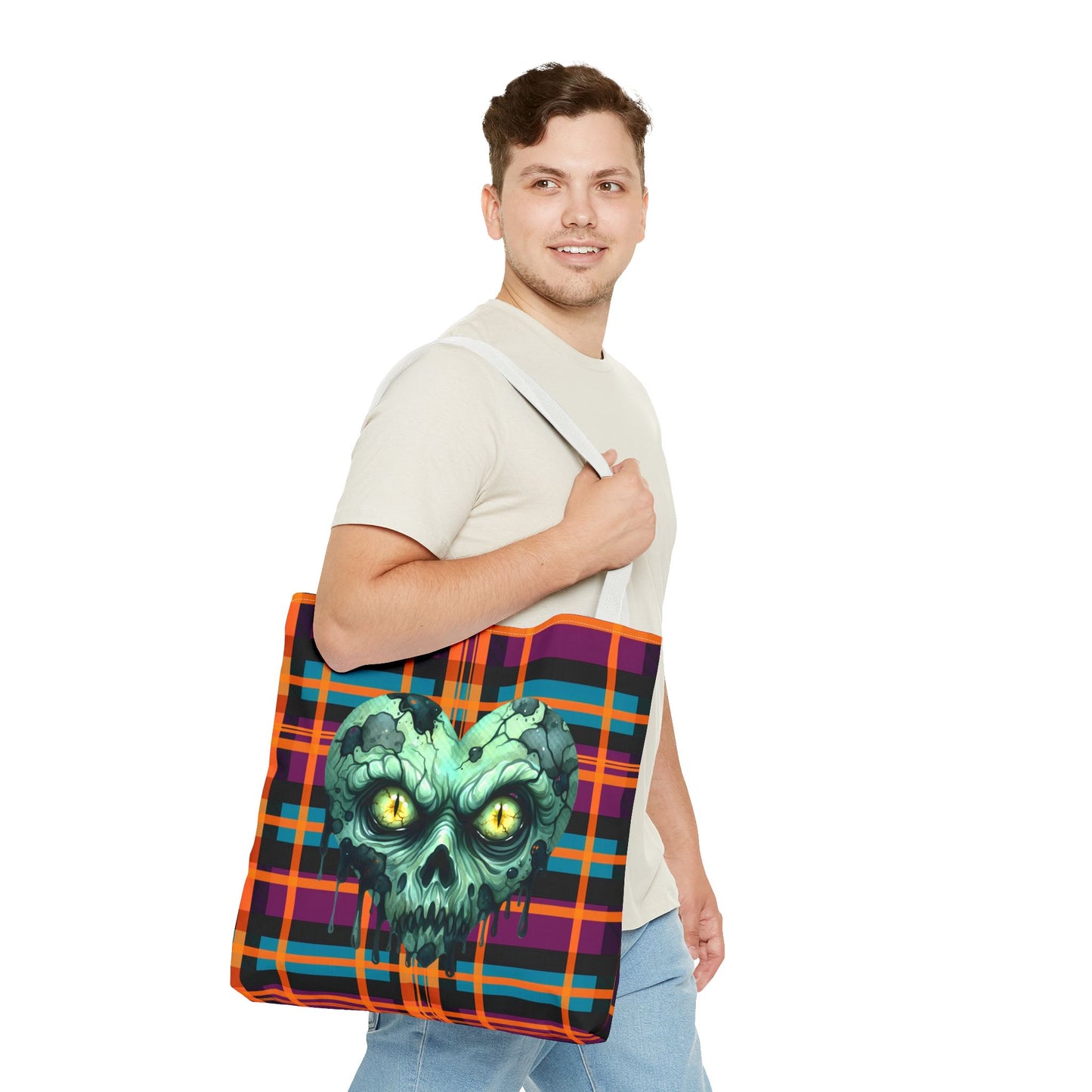 Fashionable Halloween Theme Tote Bag - Stylish Everyday Festive Halloween Lovers Gift