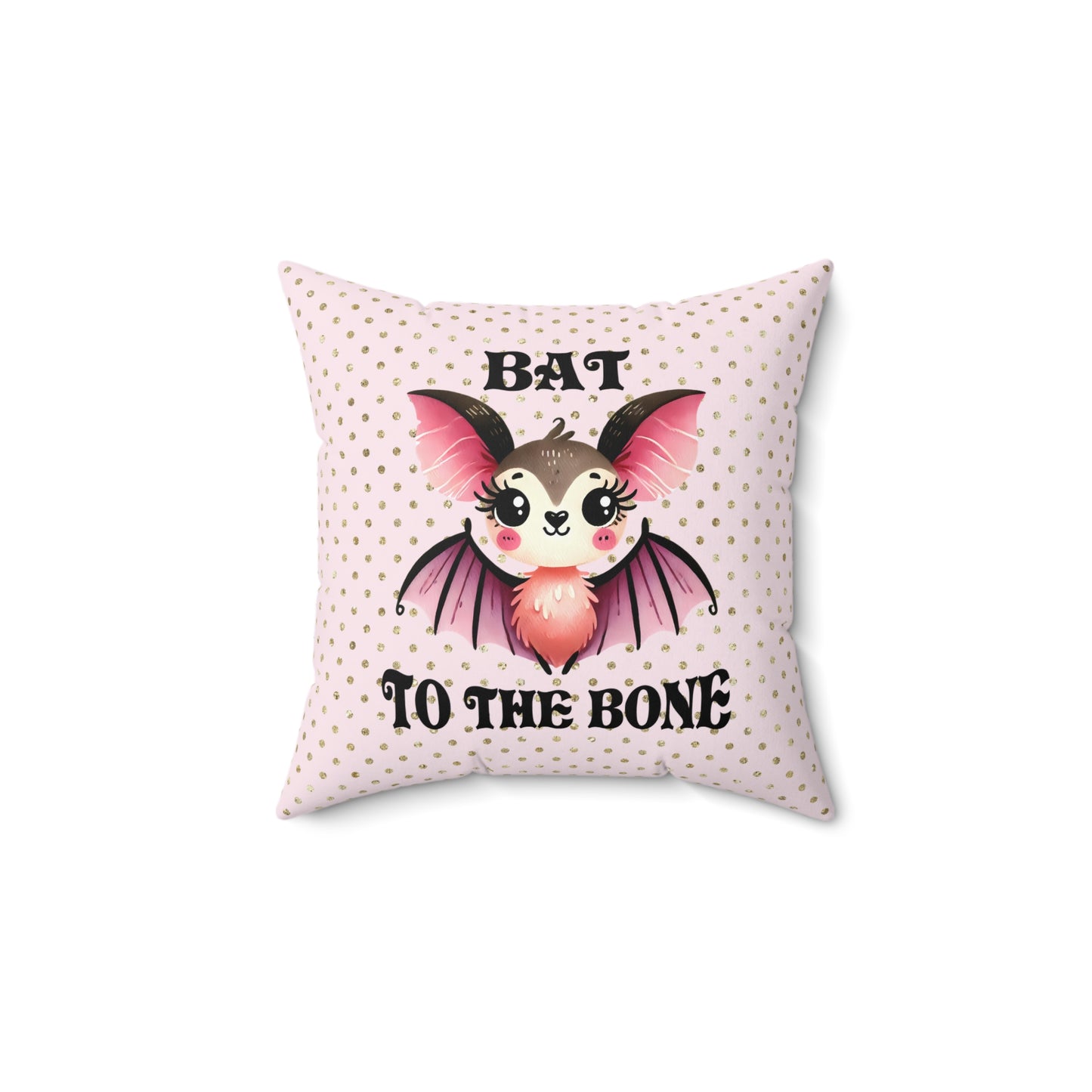 Cute Bat Themed Pillow for Cozy Decor, Halloween, Gothic Aesthetic, Kids Room, Fun Gifts, Spooky Home Accents