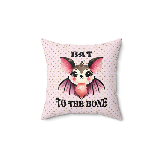 Cute Bat Themed Pillow for Cozy Decor, Halloween, Gothic Aesthetic, Kids Room, Fun Gifts, Spooky Home Accents