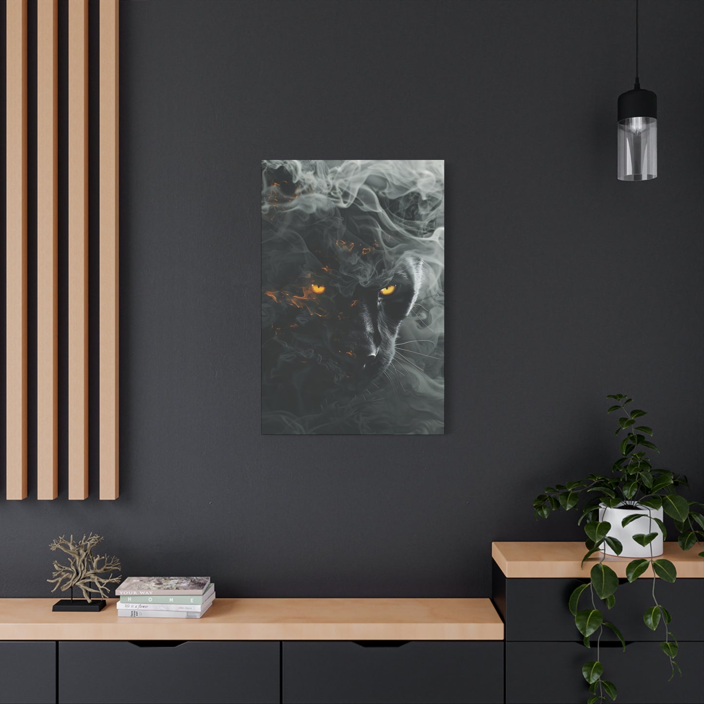Mystical Panther Canvas Wall Art - 1.25" Stretched Wall Decor