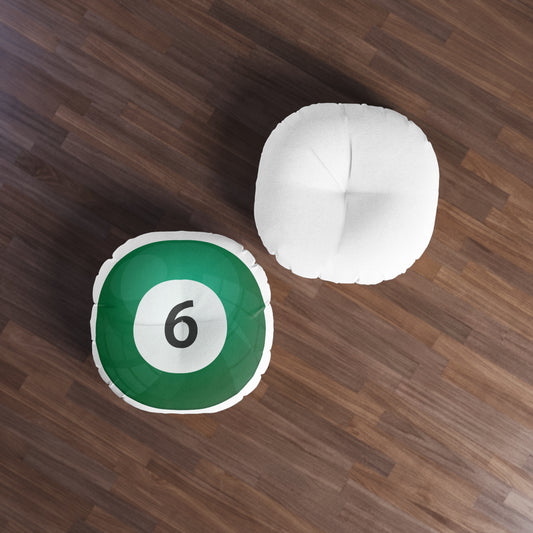 Billard Ball Tufted Floor Pillow - Game Room Home Office Decor Housewarming Gift