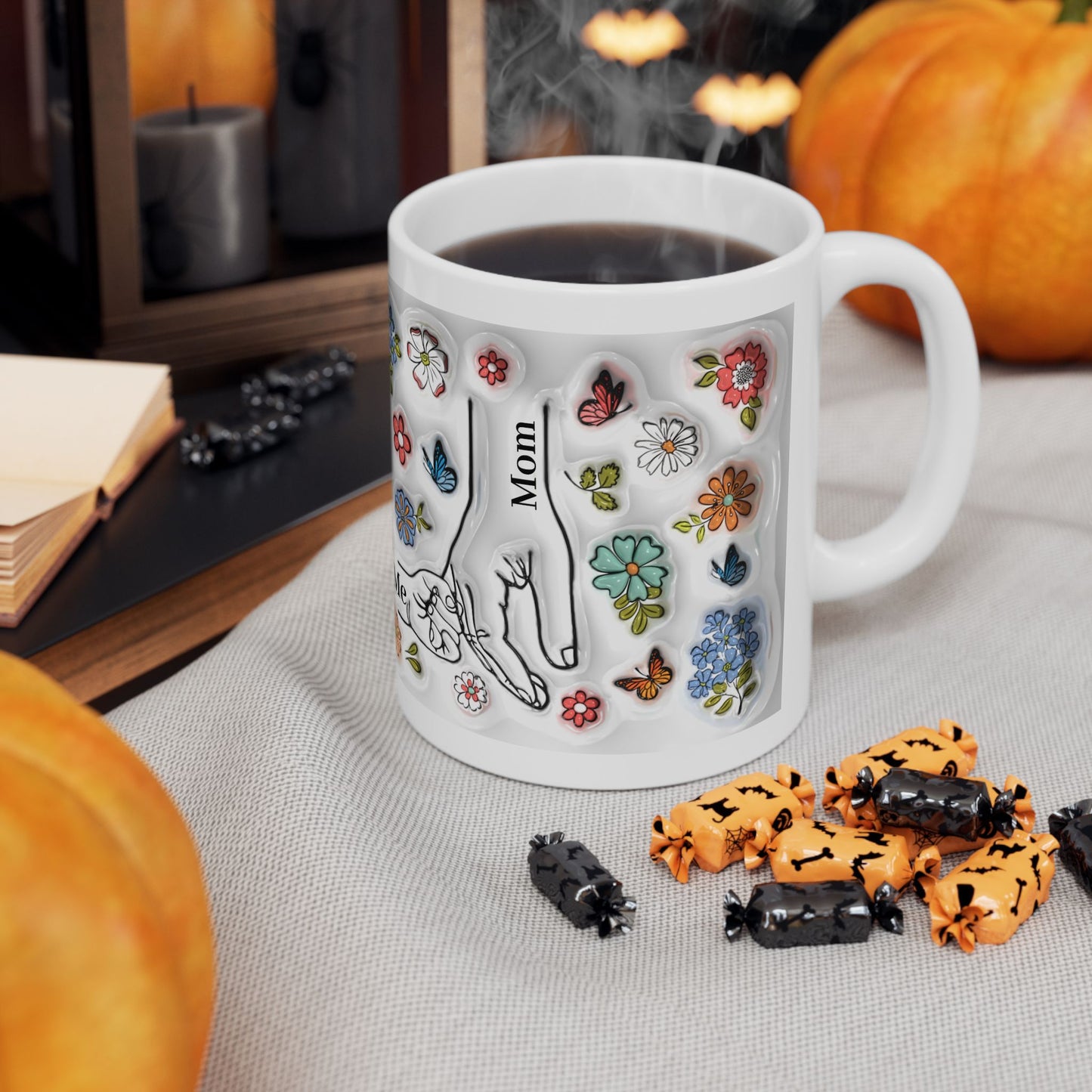 Floral Ceramic Mug for Mom - 11oz & 15oz