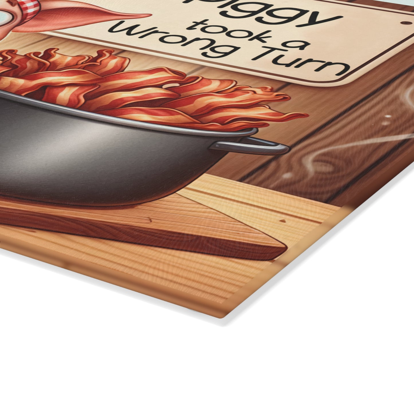Whimsical Piggy Glass Cutting Board - Perfect Gift for Cooking Enthusiasts