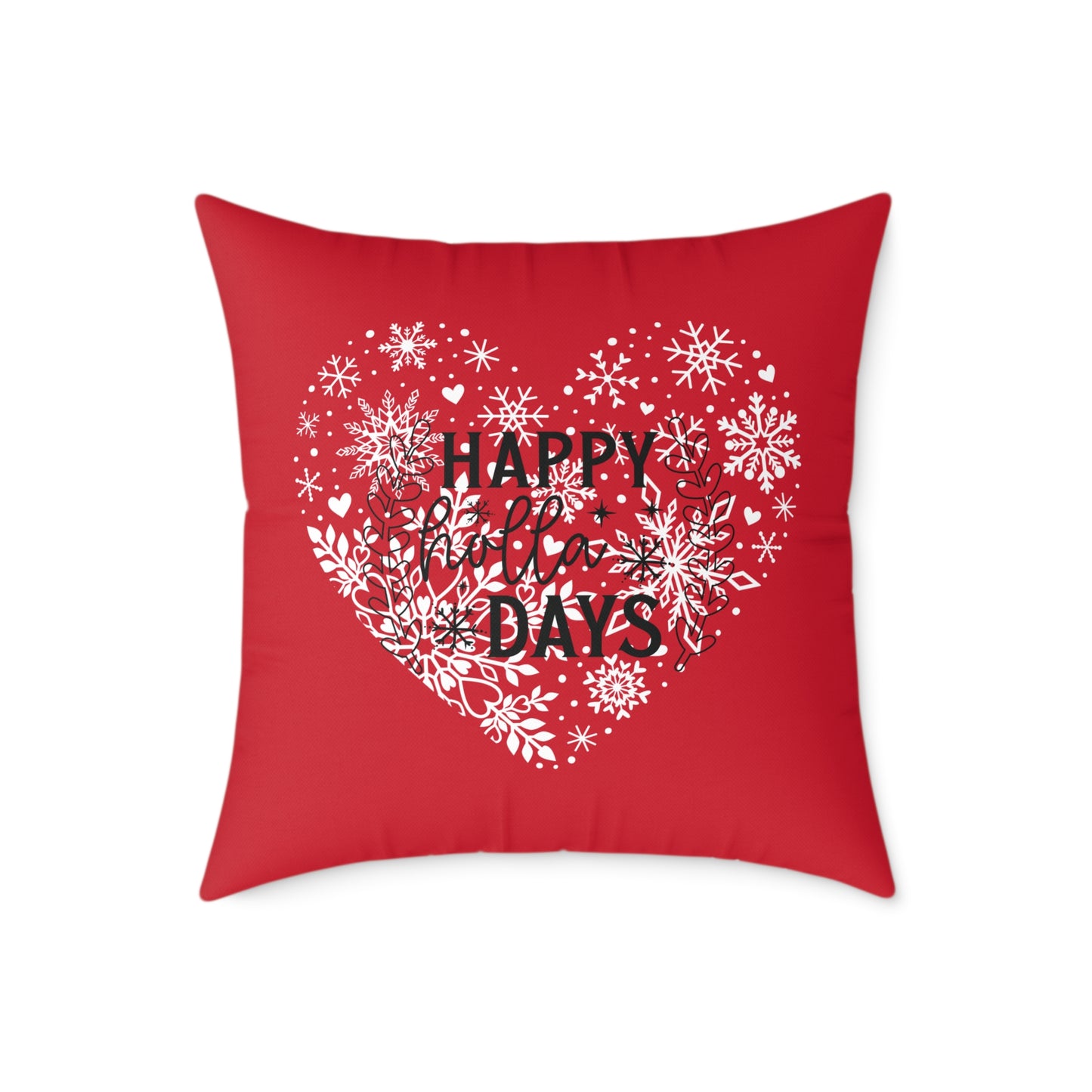 Holiday Humor Square Poly Canvas Pillow, Beautiful Two-Sided Holiday Decor Pillow for Home or Office, Accent for Any Room