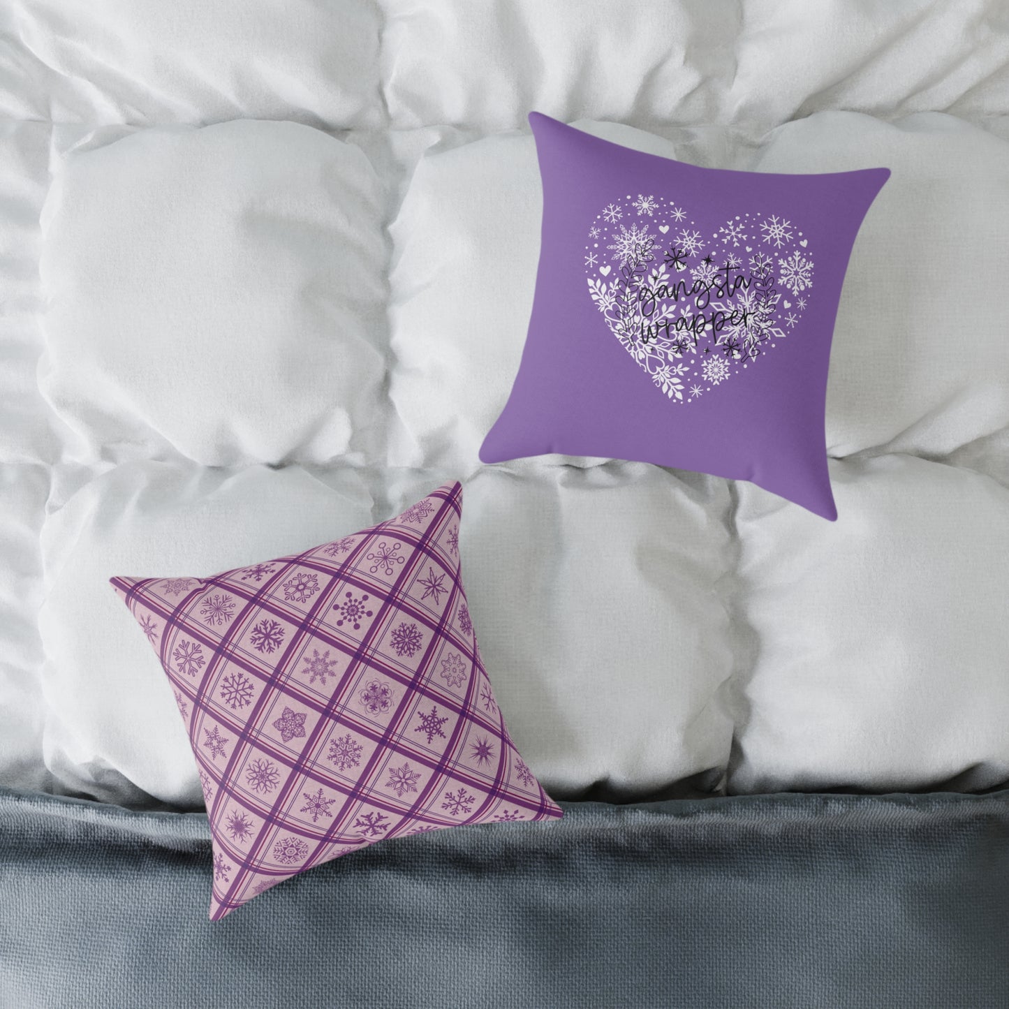 Holiday Humor Square Poly Canvas Pillow, Two-Sided Holiday Humor Decor Pillow for Home or Office, Accent for Any Room