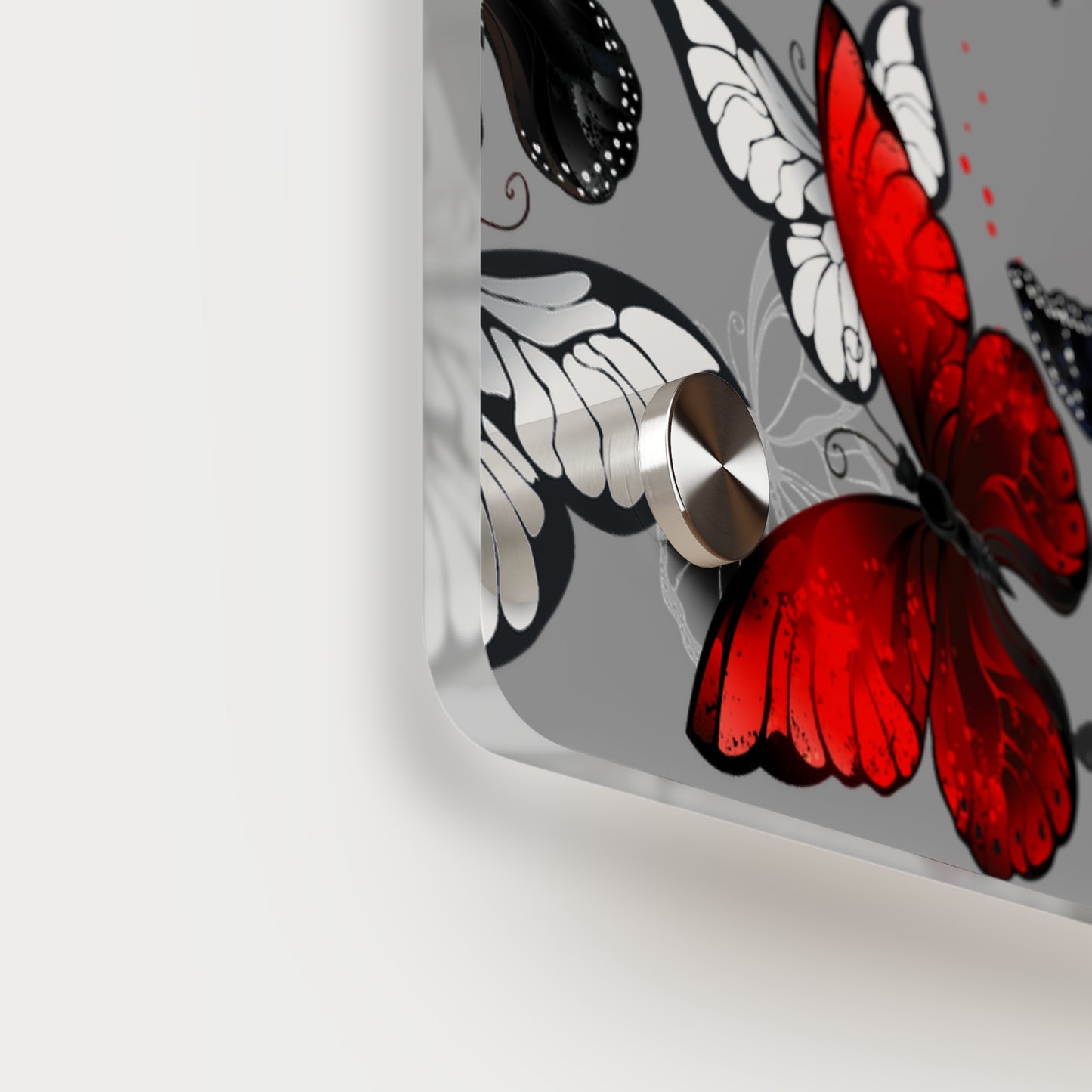 Inspirational Butterfly Acrylic Wall Art Panel - 'Life Begins' Decor