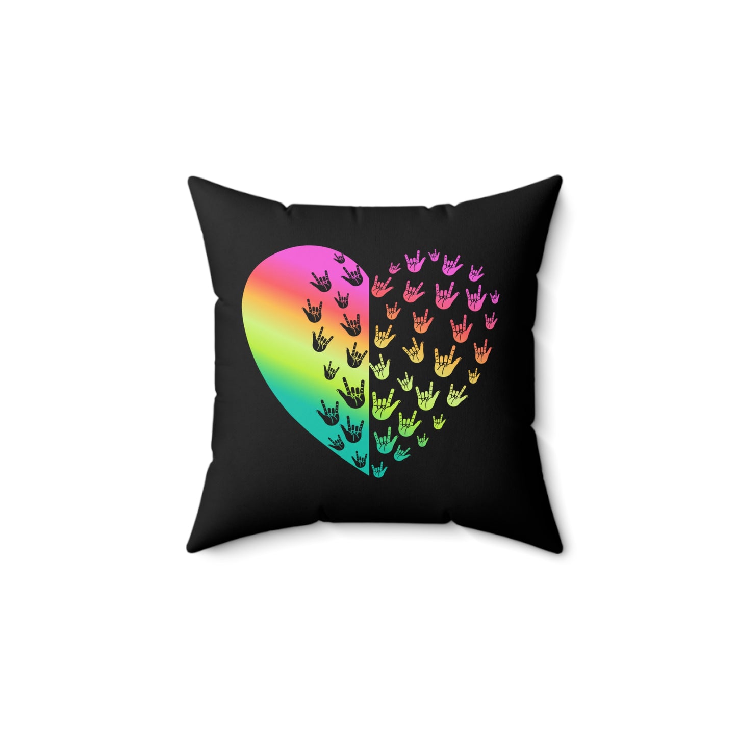 Festive Spun Polyester Square Pillow - Valentine Theme, Good Friends Wine Together Quote