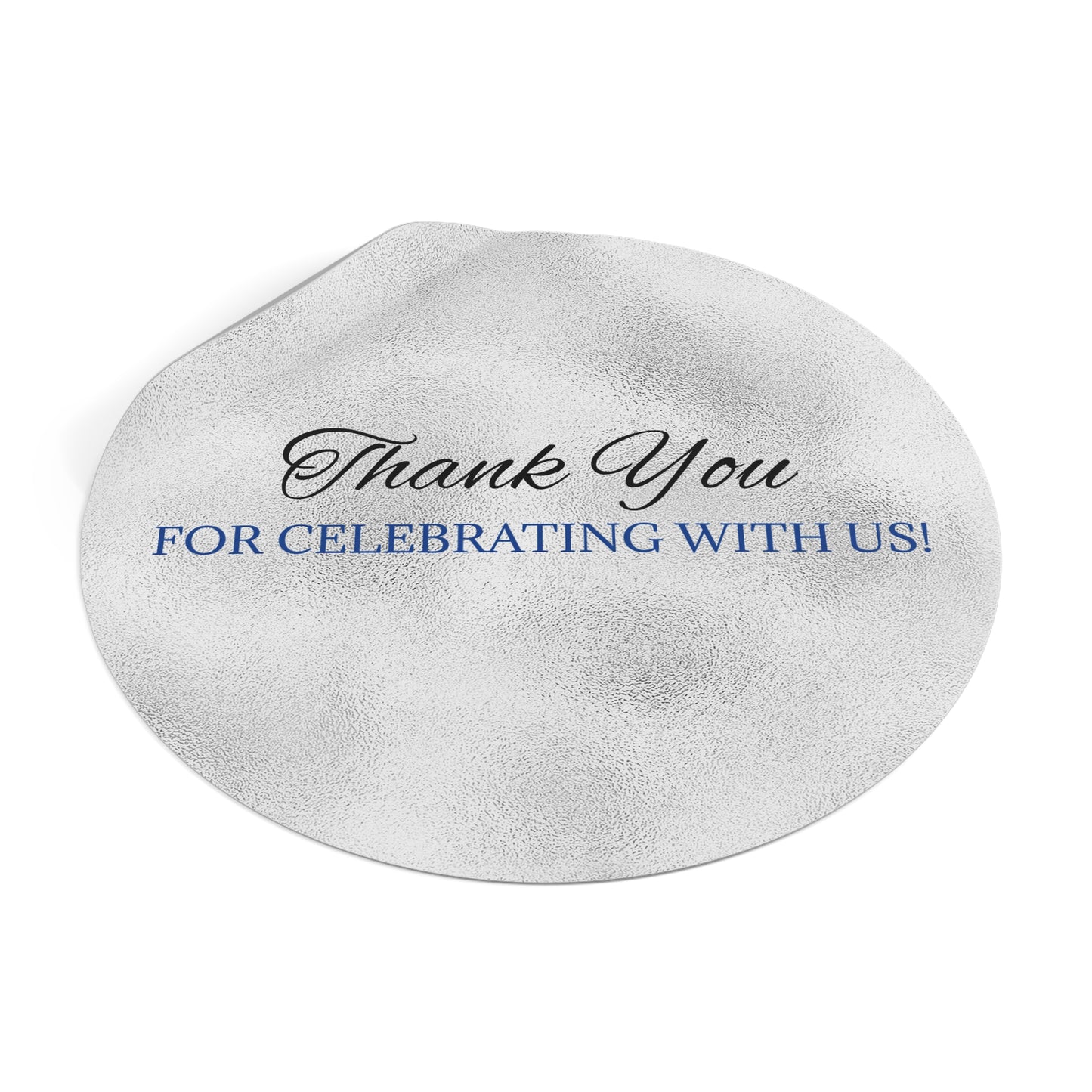 Elegant Wedding Thank You Stickers, Round Vinyl Stickers for Parties, Favors, Celebrations, Personalized Gifts, Customizable Stickers