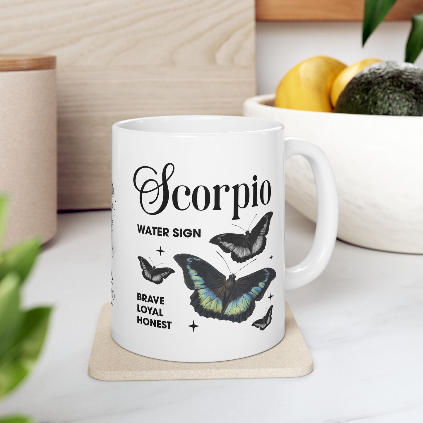 Scorpio Zodiac Ceramic Mug - Astrology Gift for Horoscope Lovers