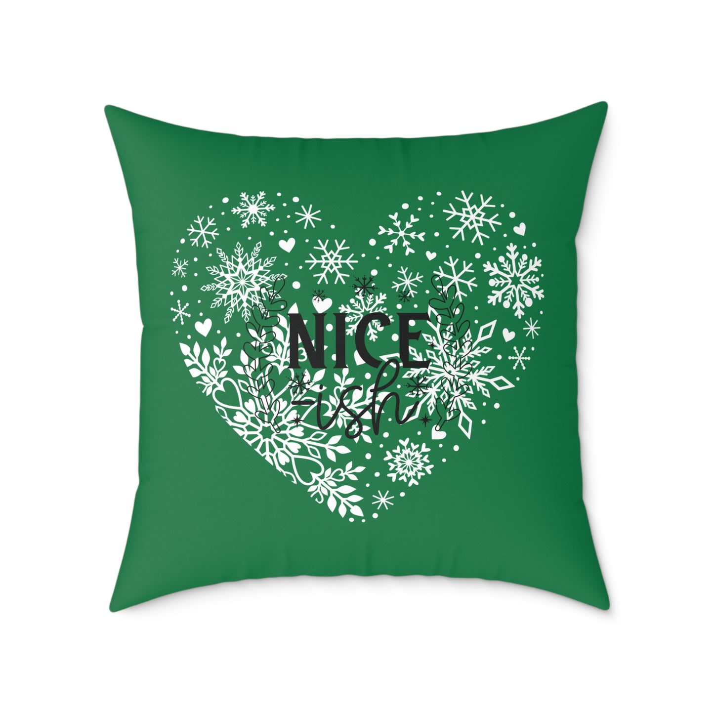 Holiday Humor Square Poly Canvas Pillow, Beautiful Two-Sided Holiday Decor Pillow for Home or Office, Accent for Any Room