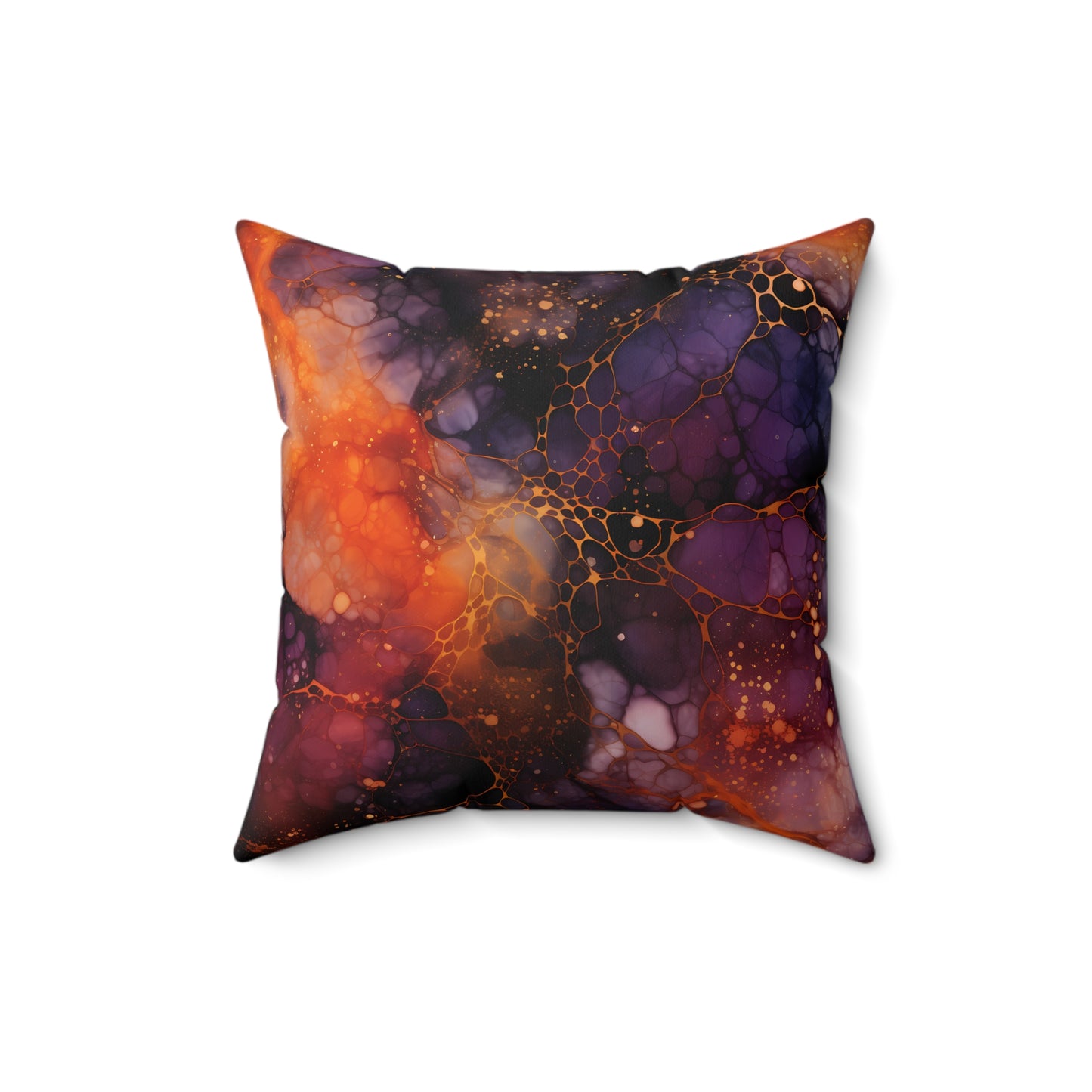 Stylish Spun Polyester Square Pillow, Beautiful Decorative Pillow for Everyday, Festive for Halloween, Stylish for Home or Office for Any Room