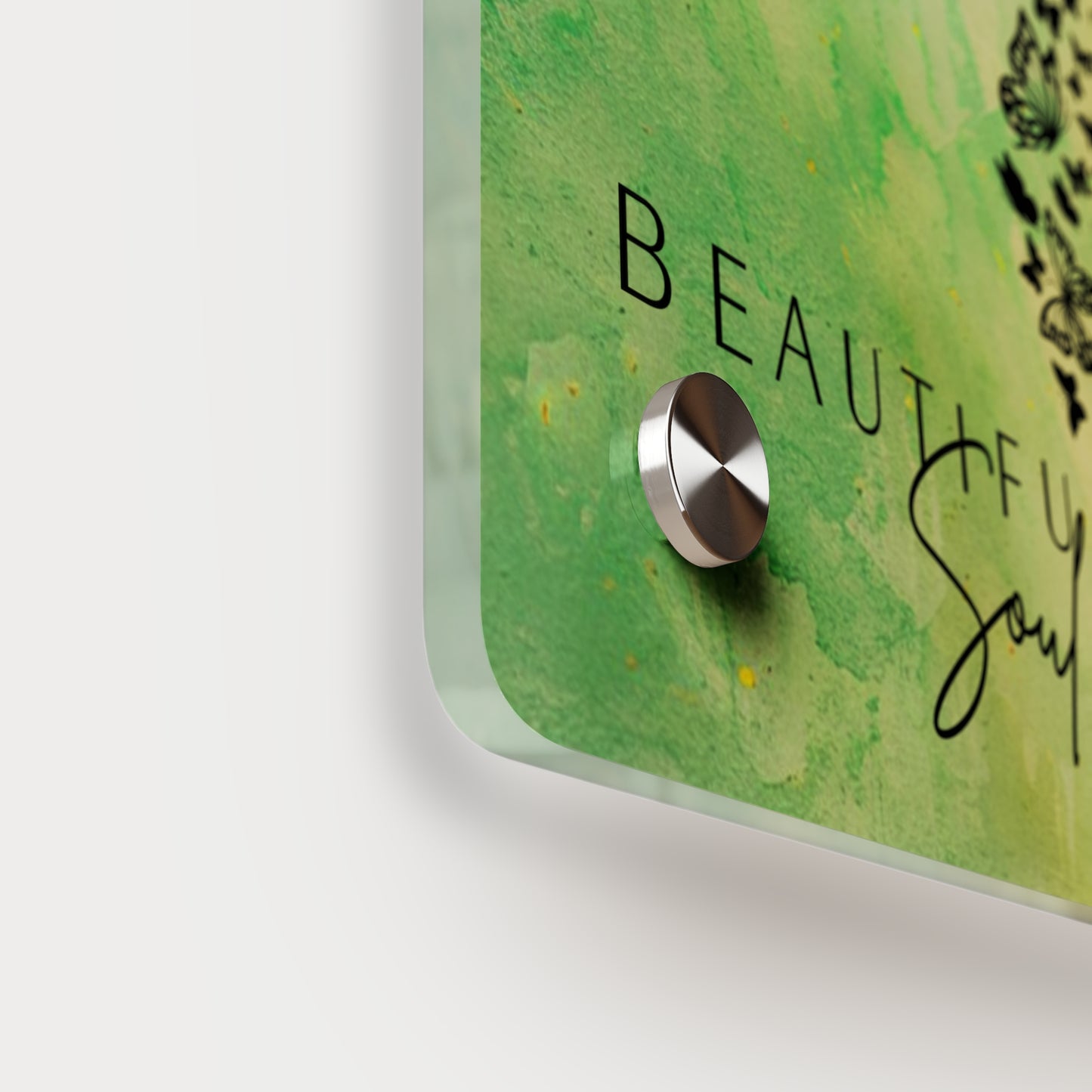 Beautiful Soul Acrylic Wall Art Panel with Sunflower Design